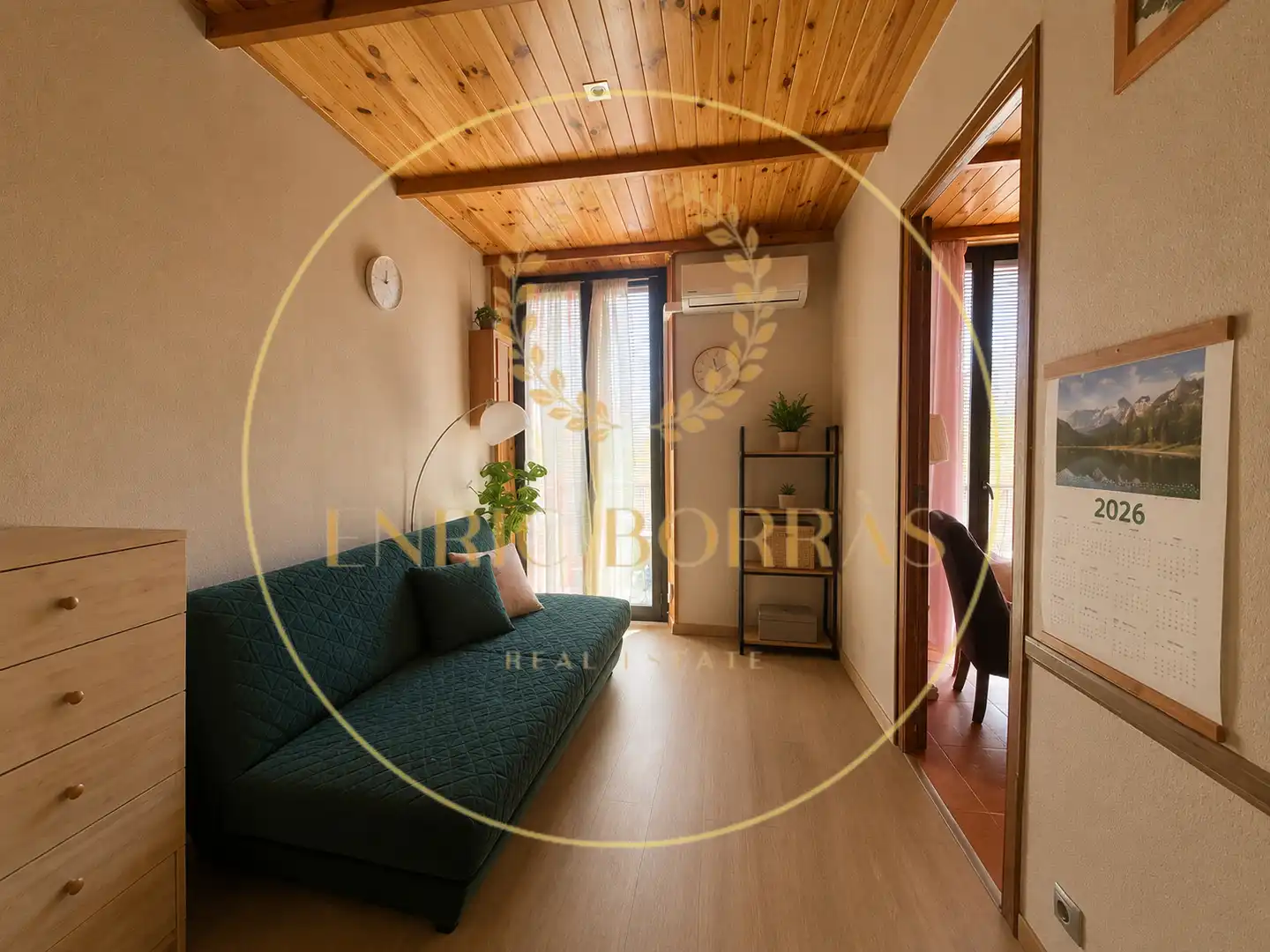 Living room of Flat for sale in Gironella  with Air Conditioner, Heating and Storage room