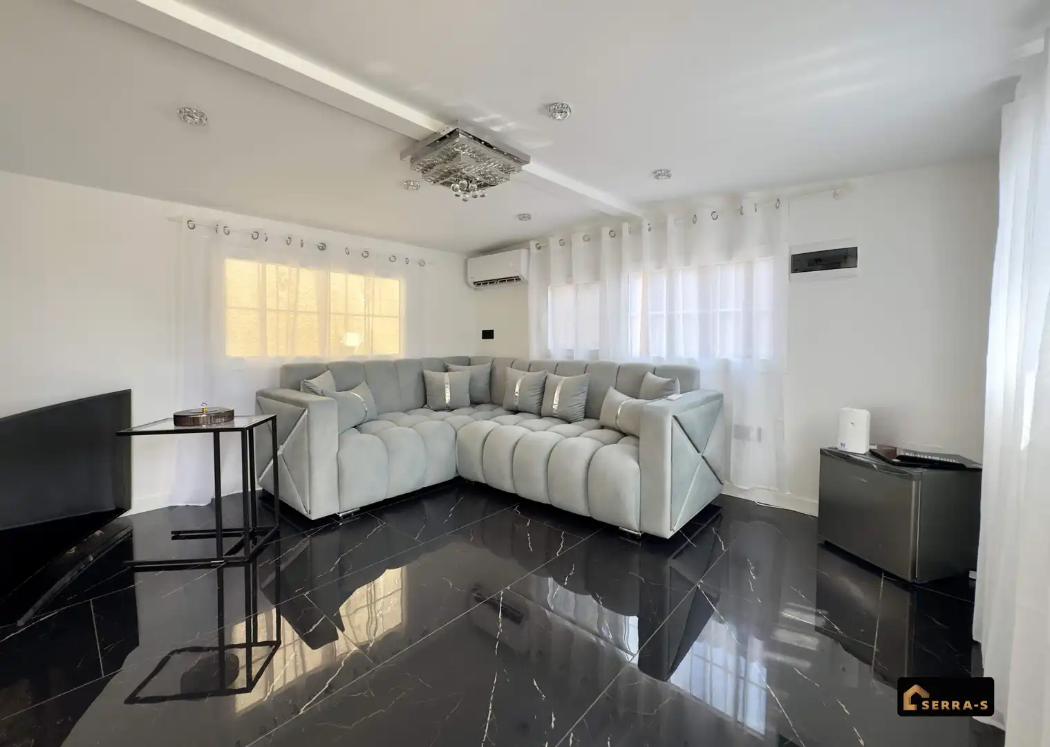 Sala de estar de Casa o chalet en venta en Palafolls con Aire acondicionado y Piscina comunitaria