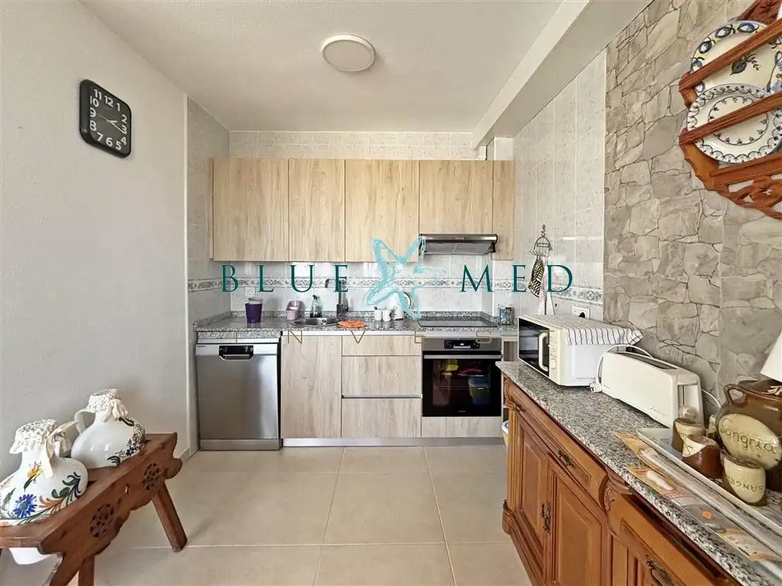 Cuina de Apartament en venda en Mazarrón amb Aire condicionat, Terrassa i Moblat
