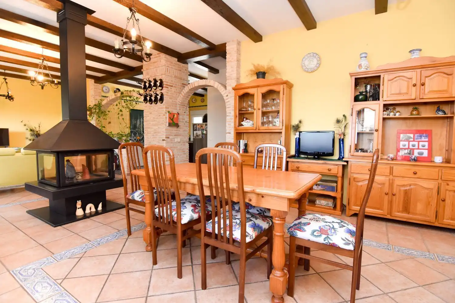 Comedor de Finca rústica en venta en Navalcarnero con Jardín privado, Terraza y Trastero
