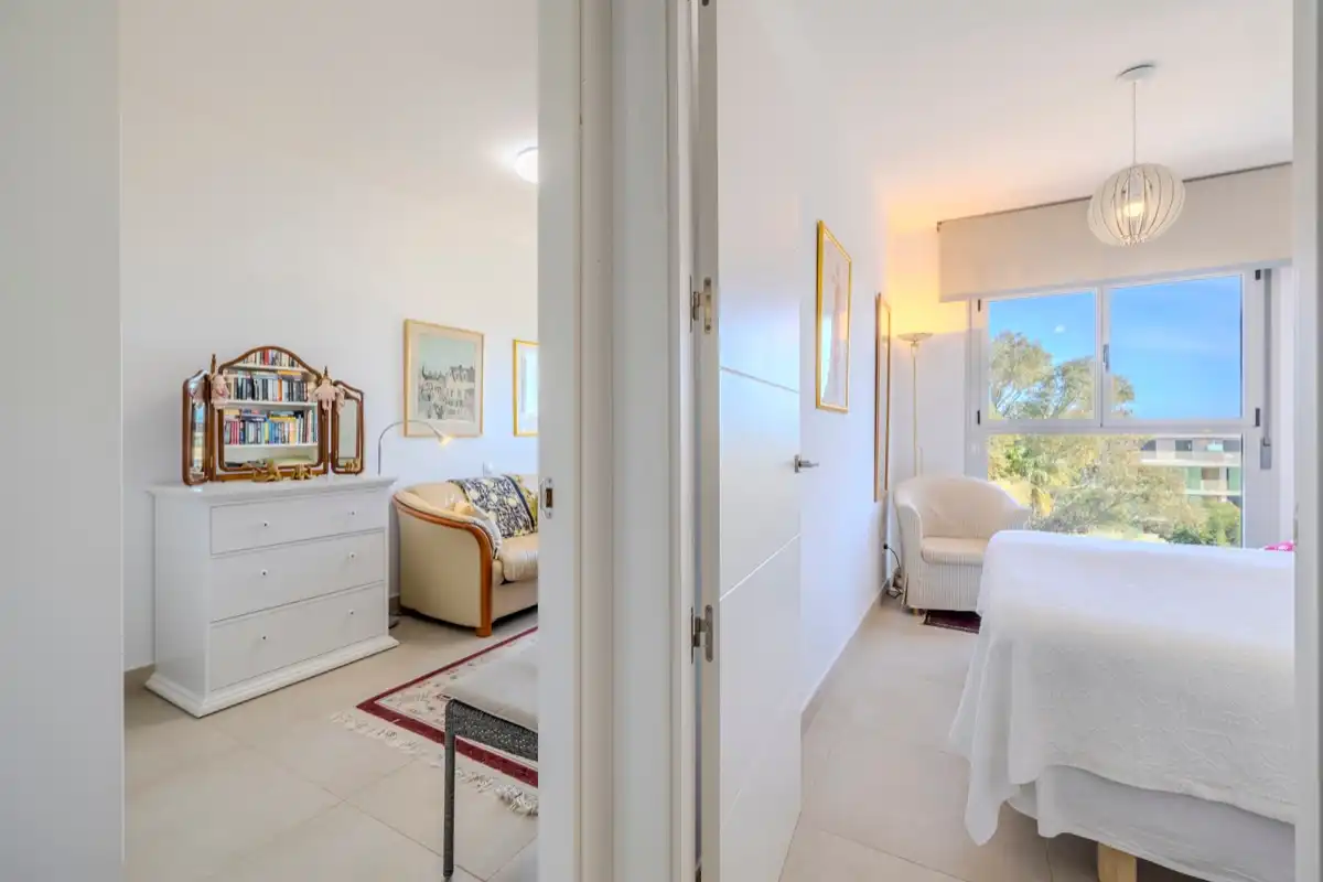 Schlafzimmer von Dachboden zum Verkauf in Dénia mit Klimaanlage, Heizung und Terrasse