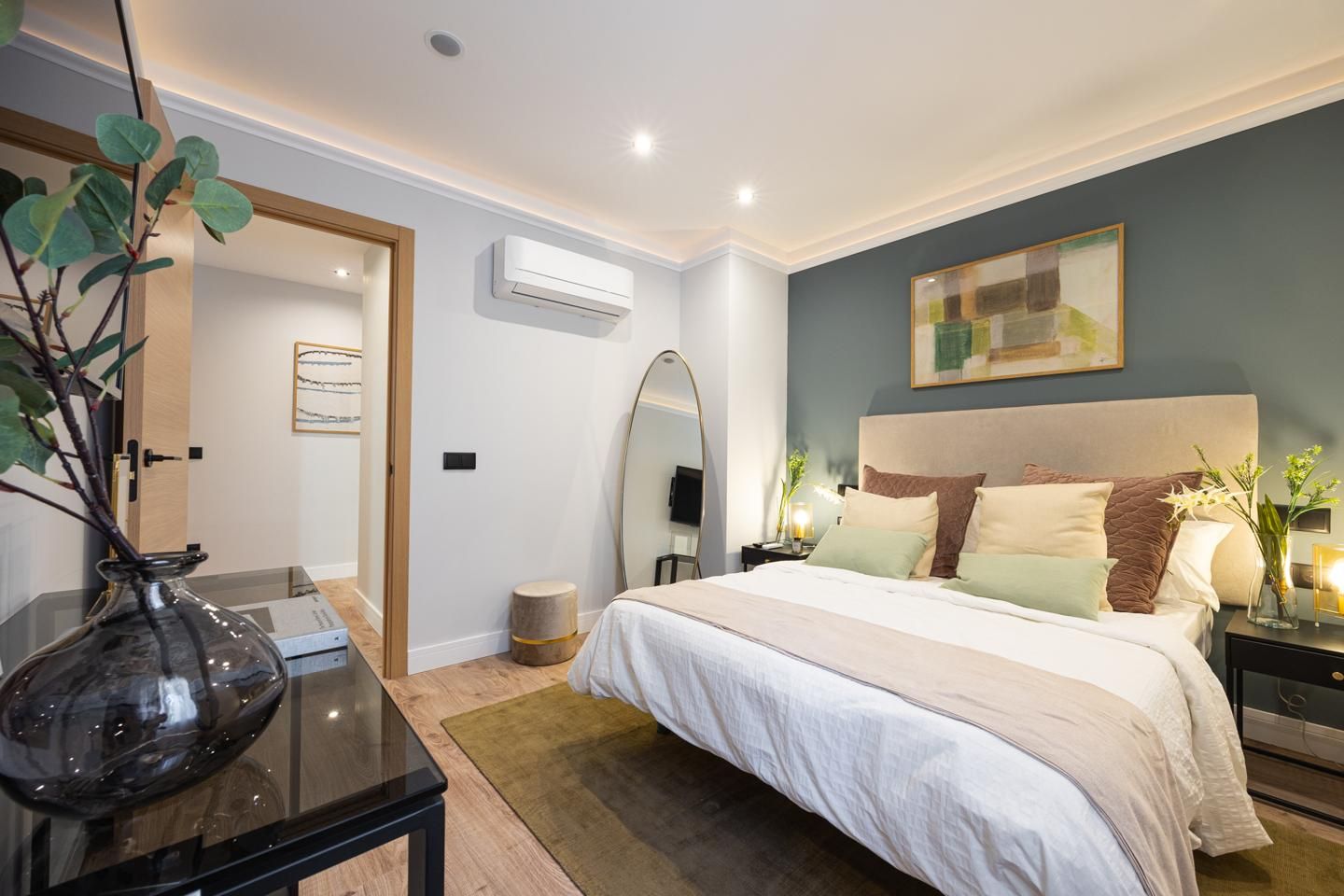 Bedroom of Flat to rent in  Pamplona / Iruña  with Air Conditioner, Furnished and Pets allowed