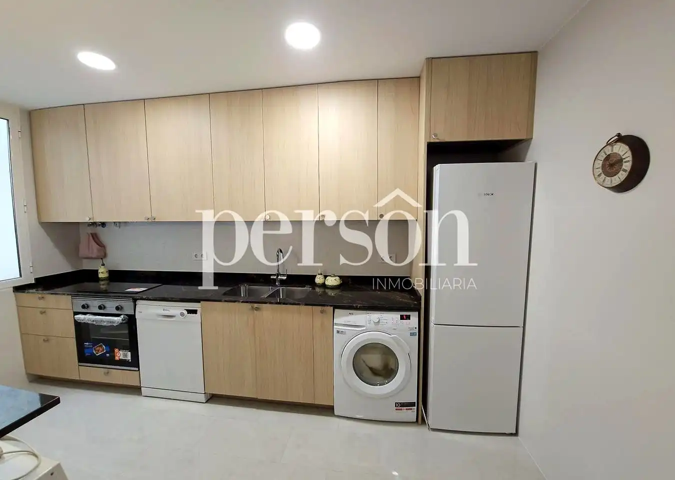 Cocina de Piso de alquiler en Valencia con Aire acondicionado y Amueblado