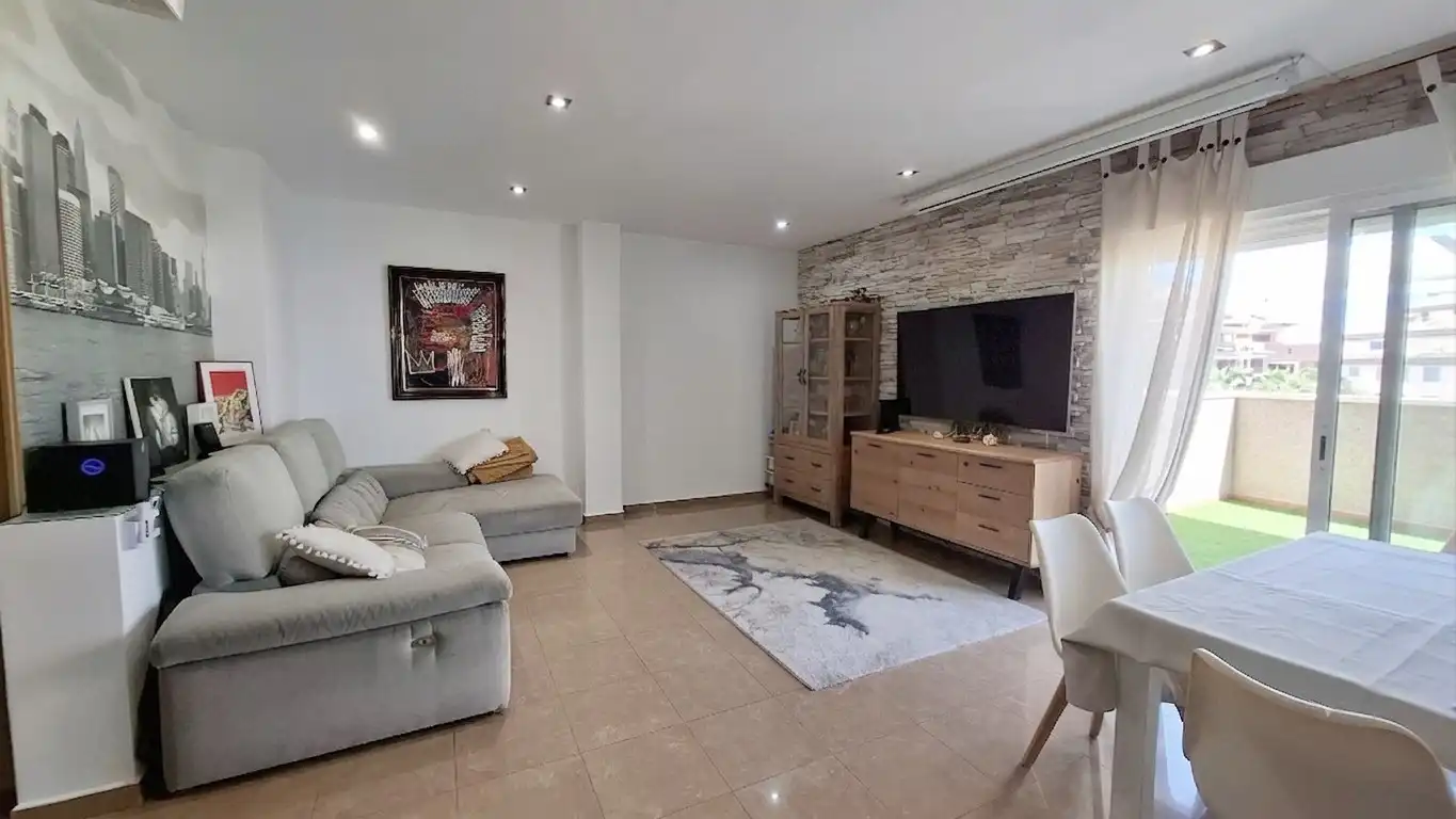 Living room of Attic for sale in Dénia  with Air Conditioner, Terrace and Storage room