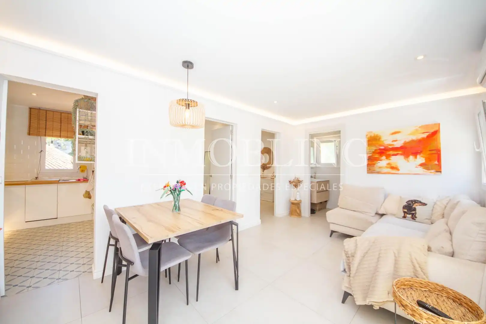 Wohnzimmer von Wohnung zum Verkauf in Sant Andreu de Llavaneres mit Heizung und Balkon
