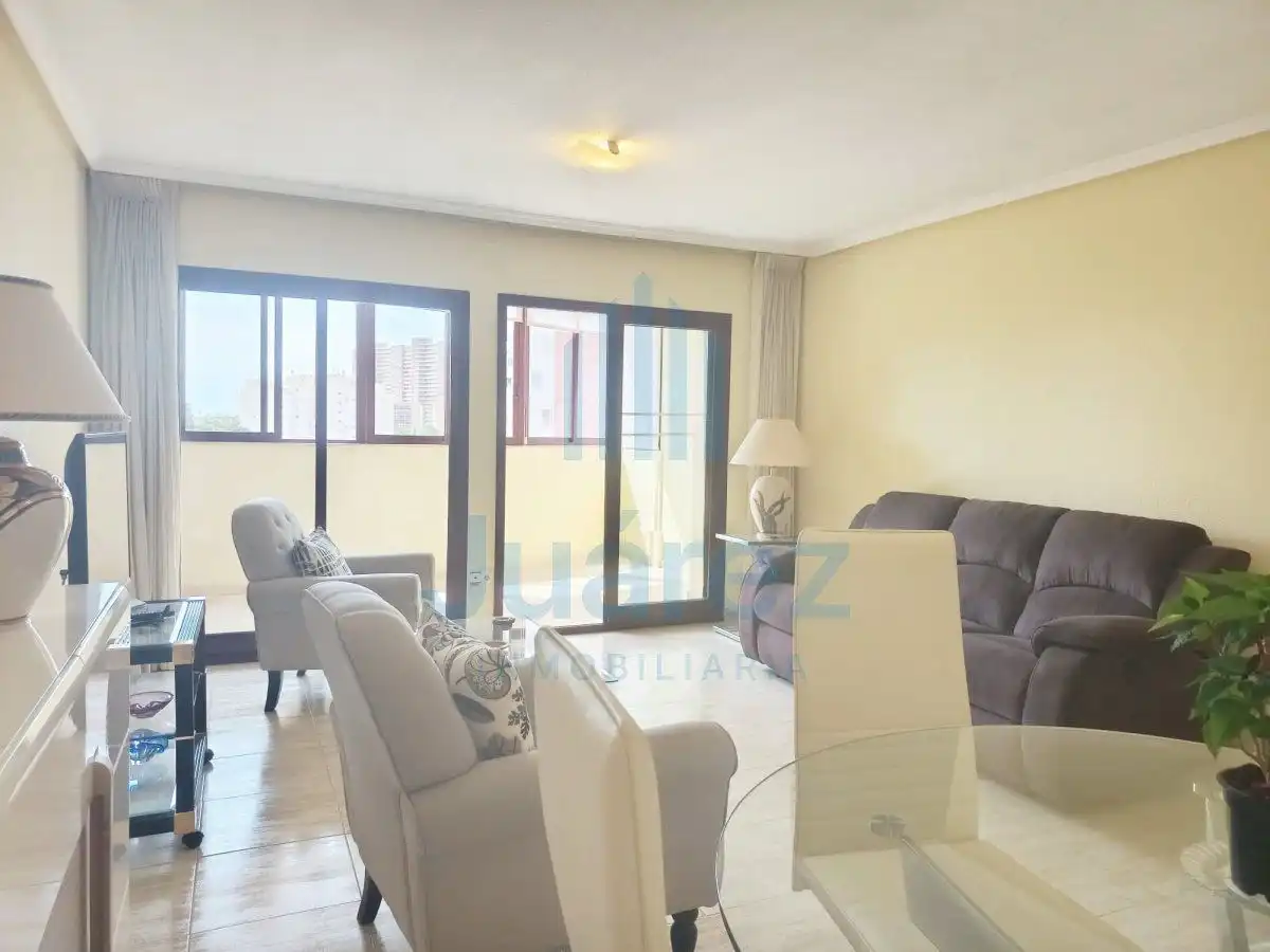 Sala d'estar de Pis de lloguer en Alicante / Alacant amb Aire condicionat, Calefacció i Terrassa