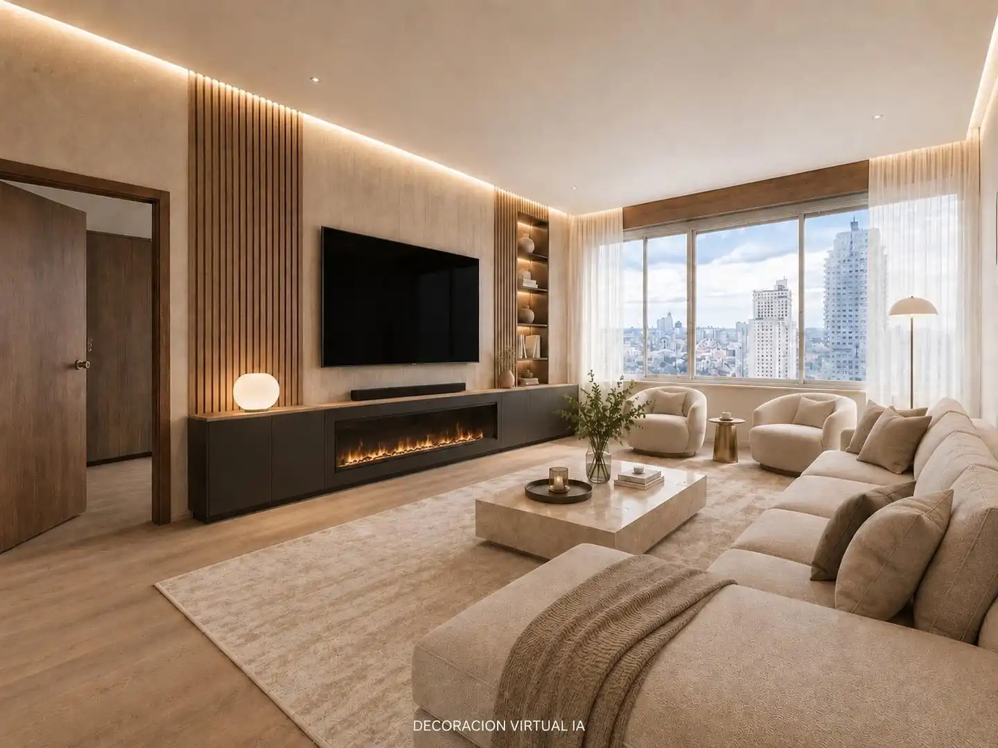 Sala de estar de Apartamento en venta en Madrid con Calefacción