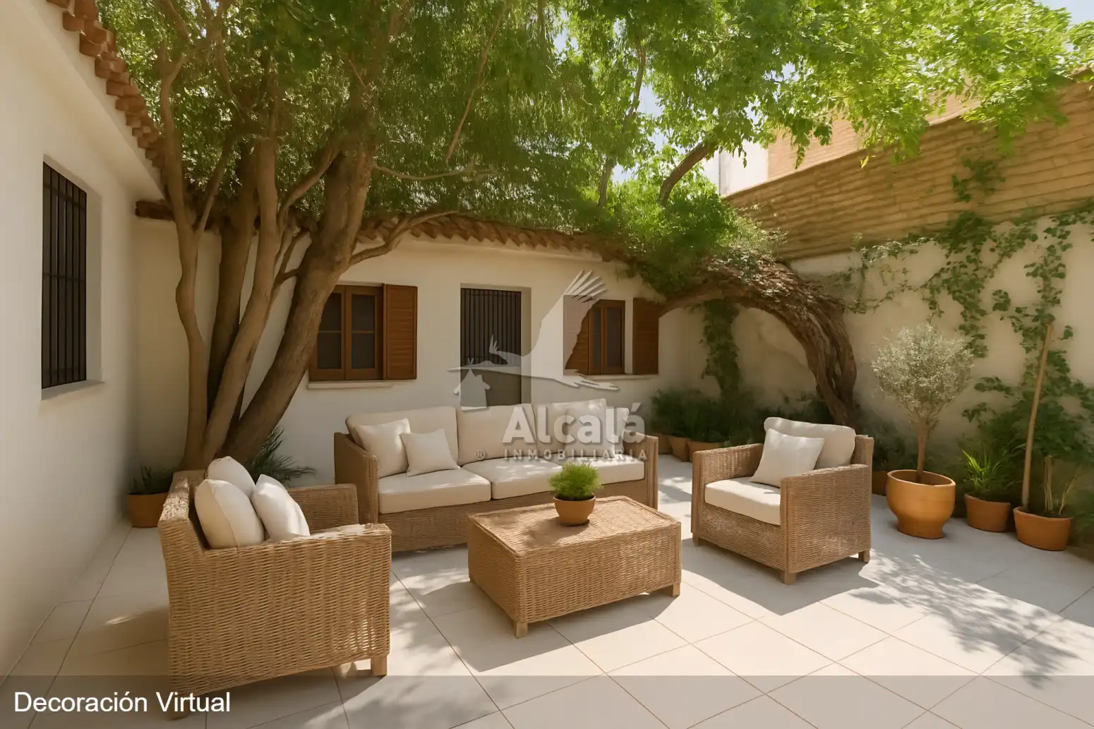 Terraza de Casa adosada en venta en Alcalá de Henares