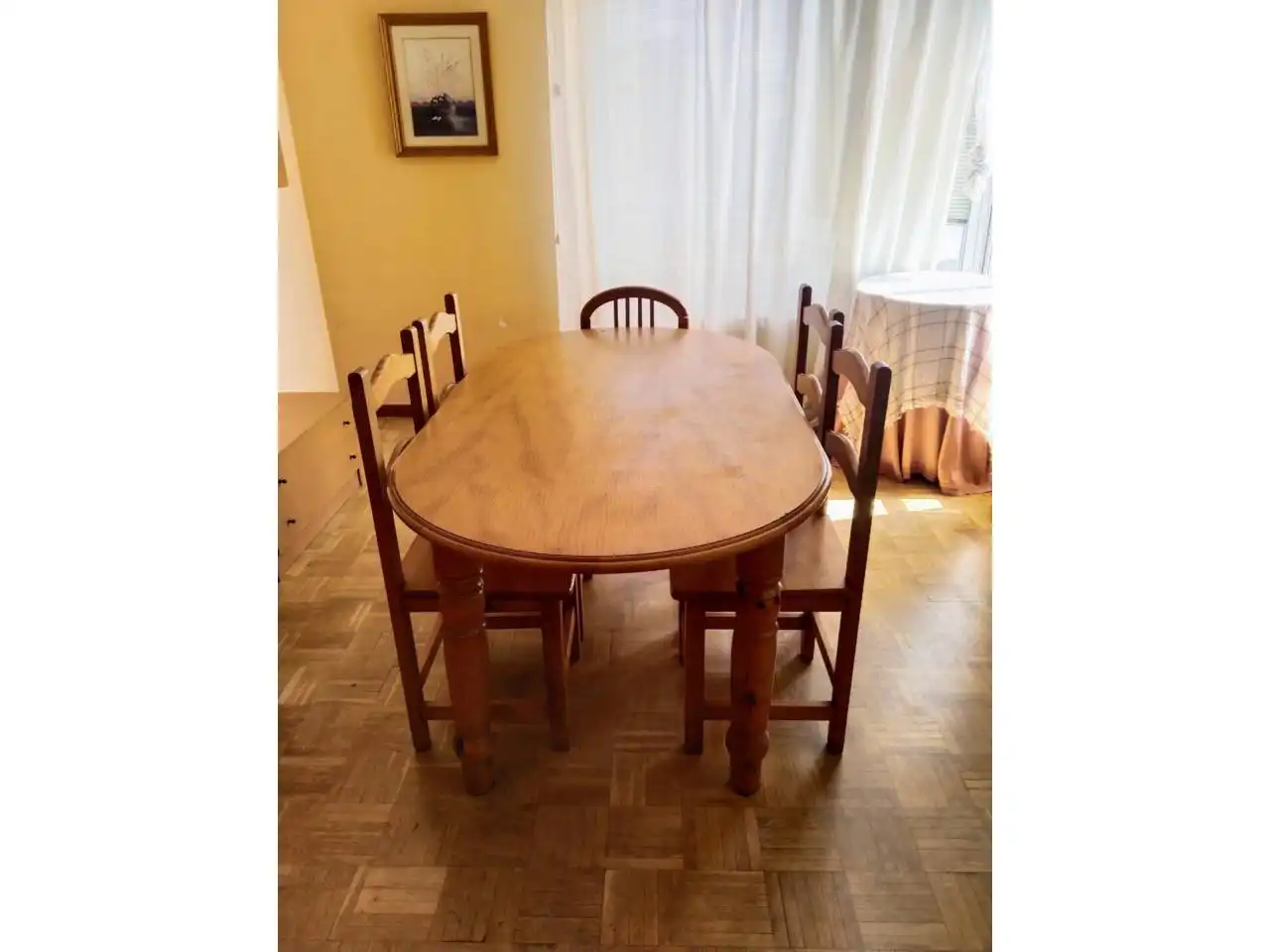 Dining room of Flat for rent in Burgos  with Heating, Parquet flooring and Terrace