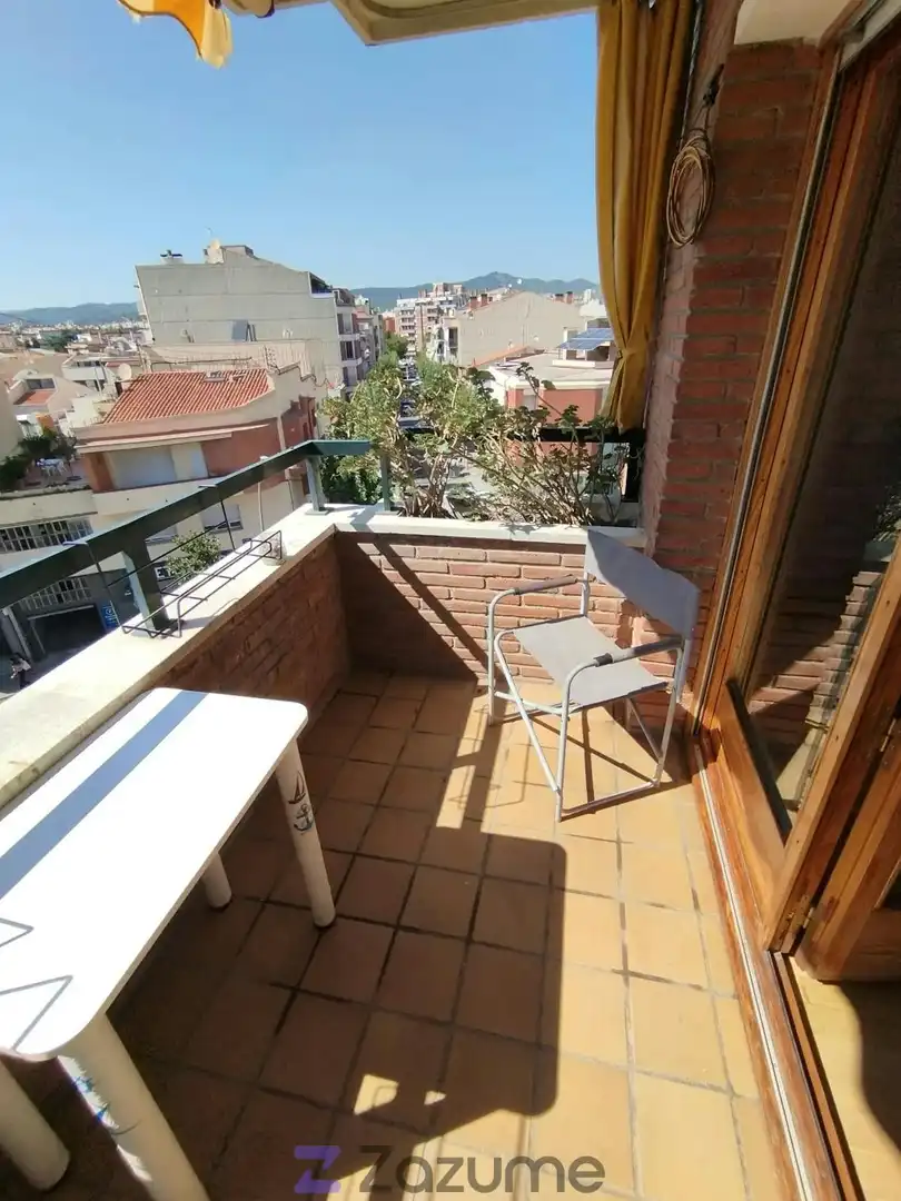 Terraza de Piso de alquiler en Terrassa con Aire acondicionado, Calefacción y Amueblado