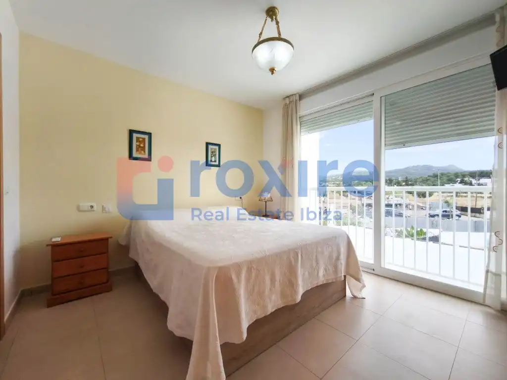 Schlafzimmer von Maisonette zur Miete in Sant Josep de sa Talaia mit Klimaanlage, Terrasse und Möbliert