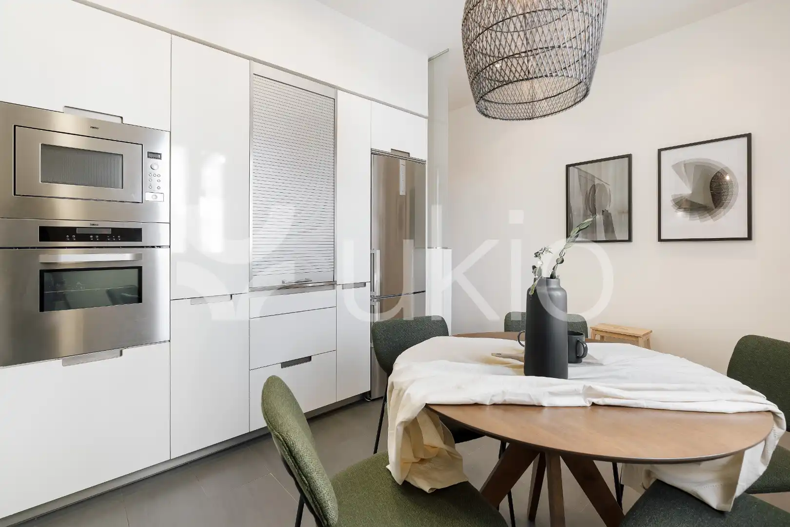 Cocina de Apartamento de alquiler en Madrid con Aire acondicionado, Calefacción y Terraza