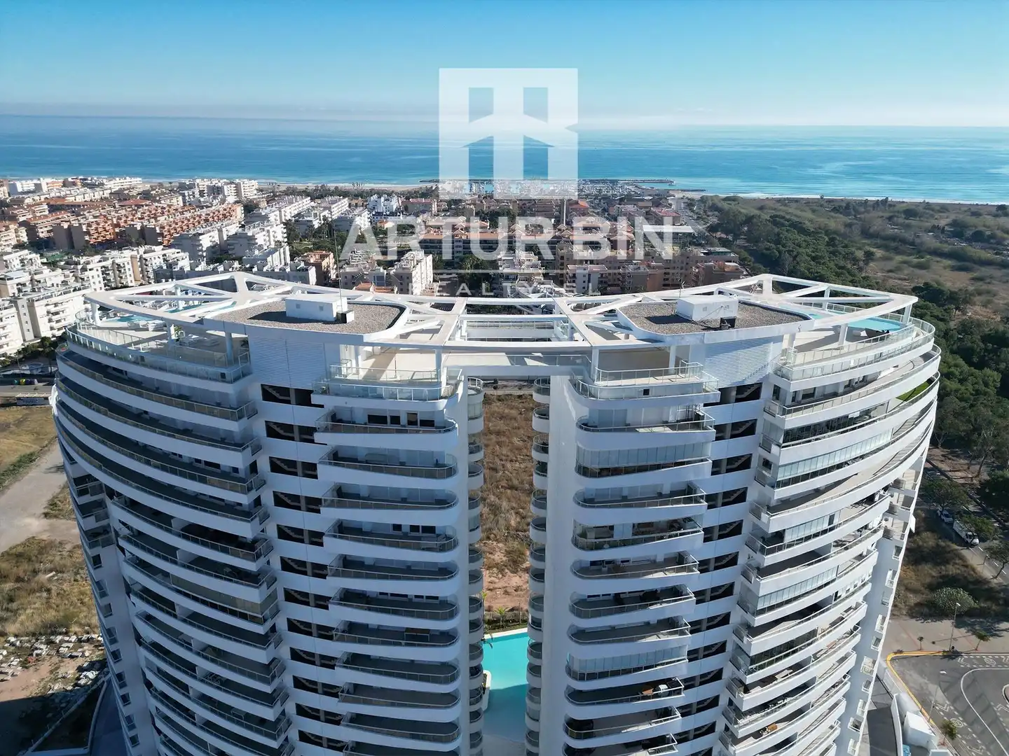 Exterior view of Flat for rent in Canet d'En Berenguer  with Air Conditioner, Heating and Terrace