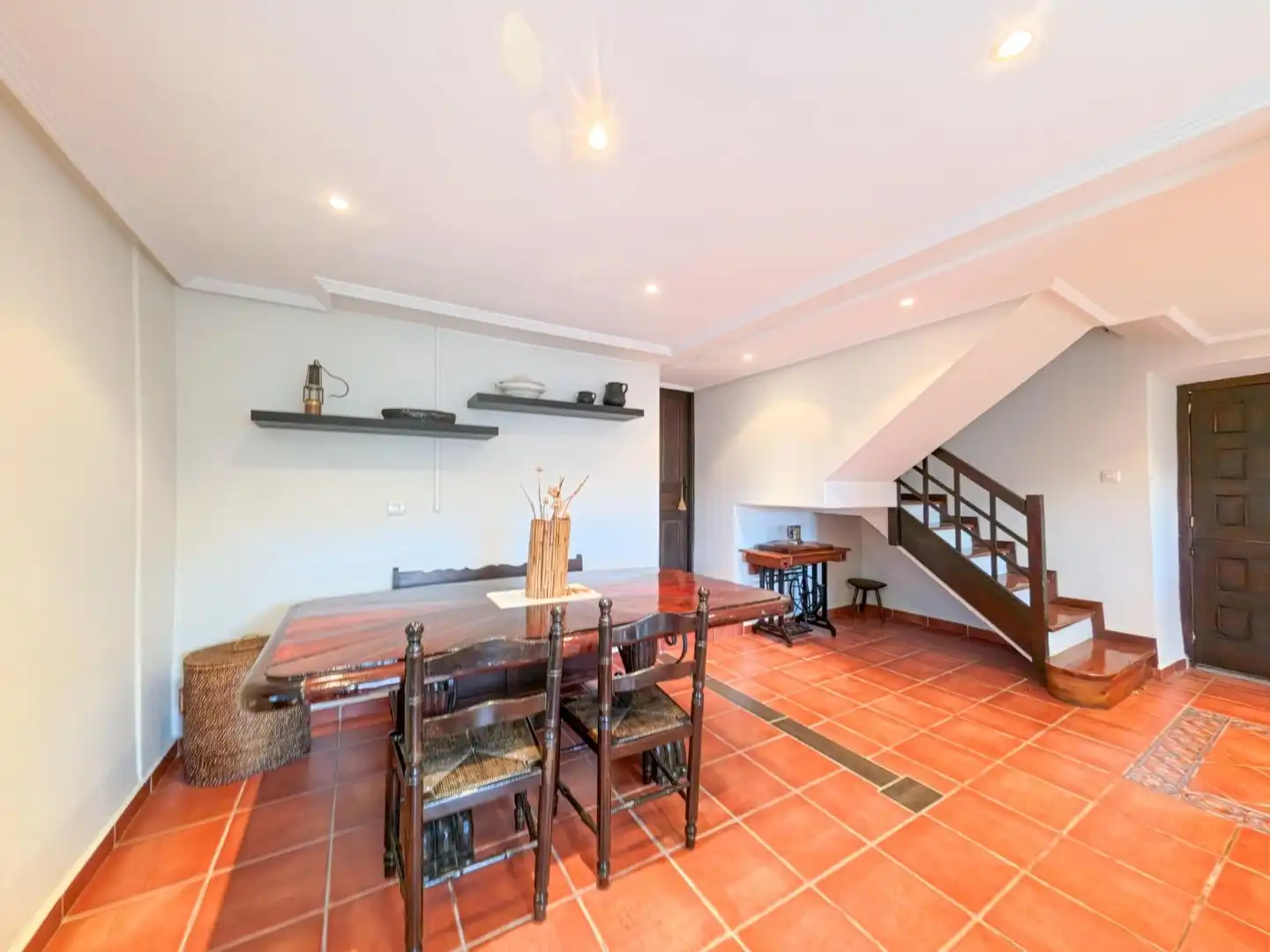 Dining room of Houses for sale in Aller  with Heating, Private garden and Parquet flooring