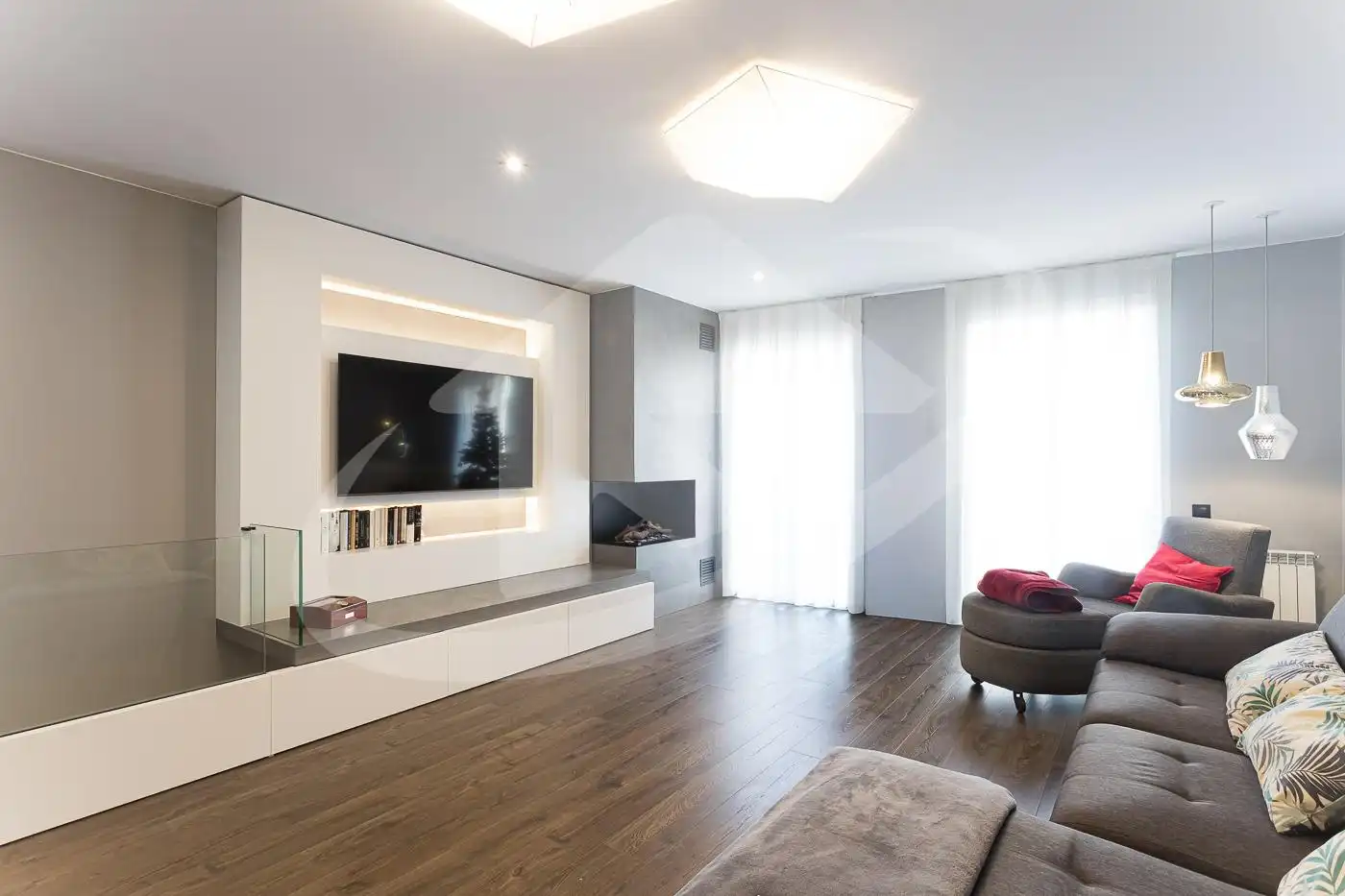 Living room of Houses for sale in Sabadell  with Heating, Private garden and Parquet flooring