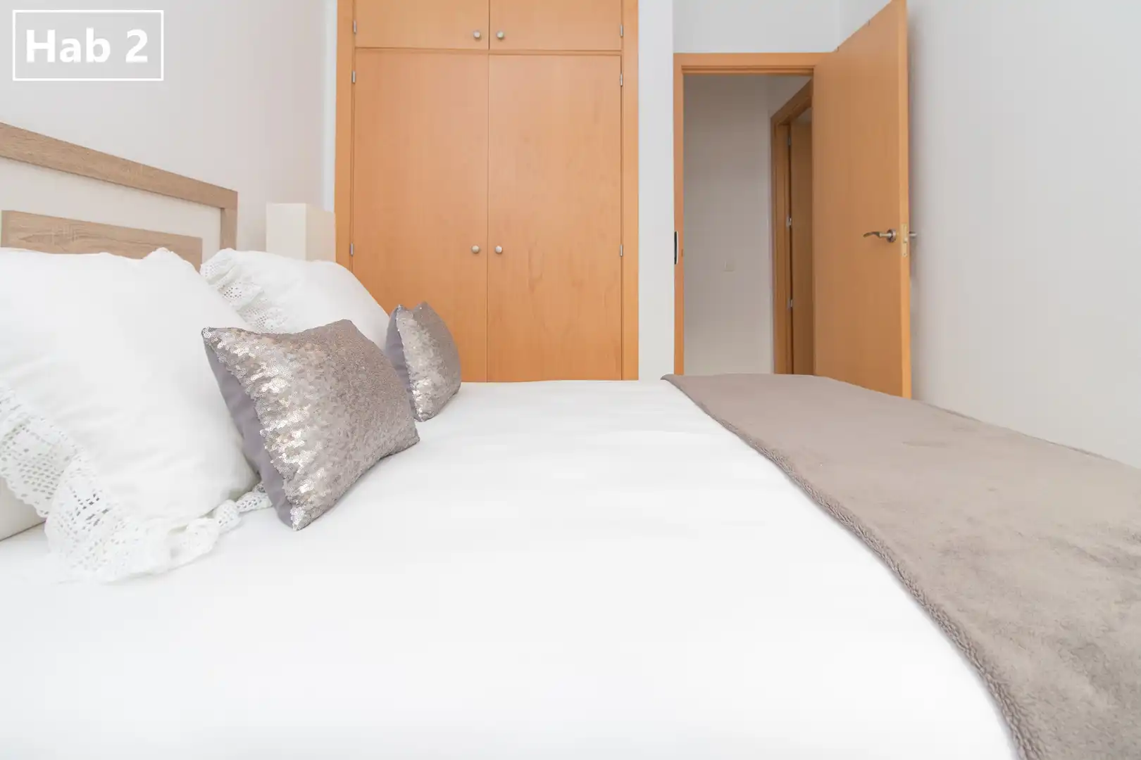 Dormitori de Apartament per a compartir en Málaga amb Aire condicionat, Calefacció i Moblat