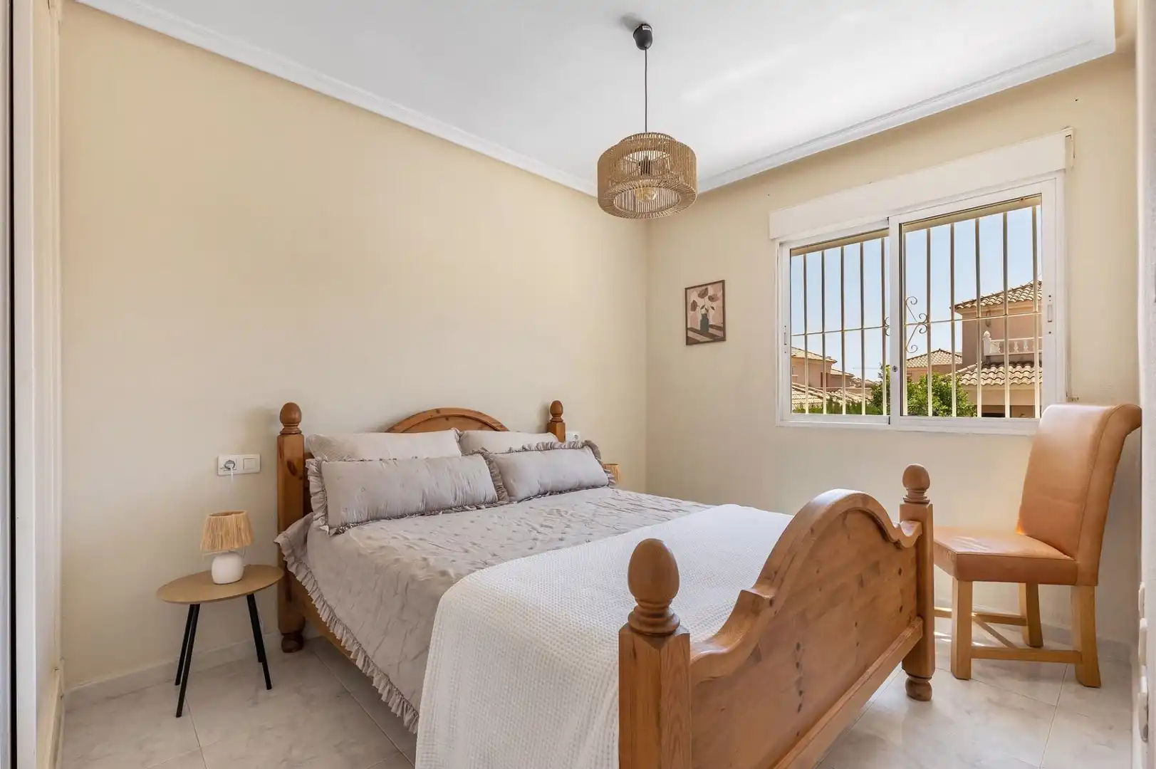 Schlafzimmer von Haus oder Chalet zur Miete in San Miguel de Salinas mit Klimaanlage, Heizung und Privatgarten