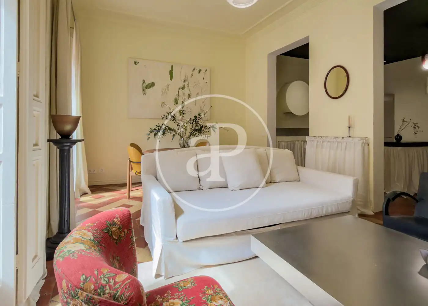Sala d'estar de Pis de lloguer en Madrid amb Aire condicionat, Calefacció i Moblat