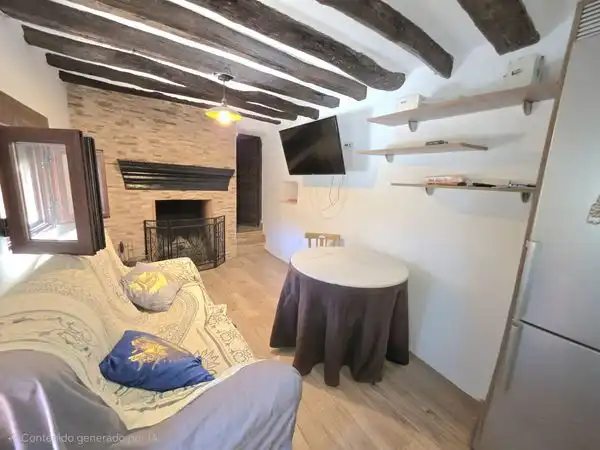 Living room of Detached homes for sale in Laroya  with Parquet flooring, Terrace and Storage room
