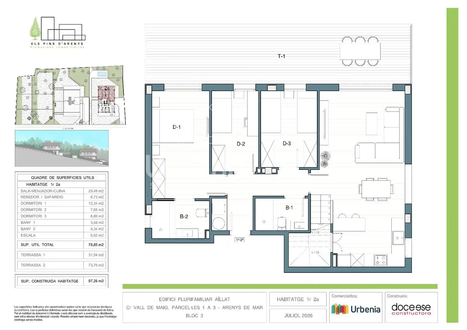Ático en venta en Arenys de Mar con Aire acondicionado, Calefacción y Jardín privado