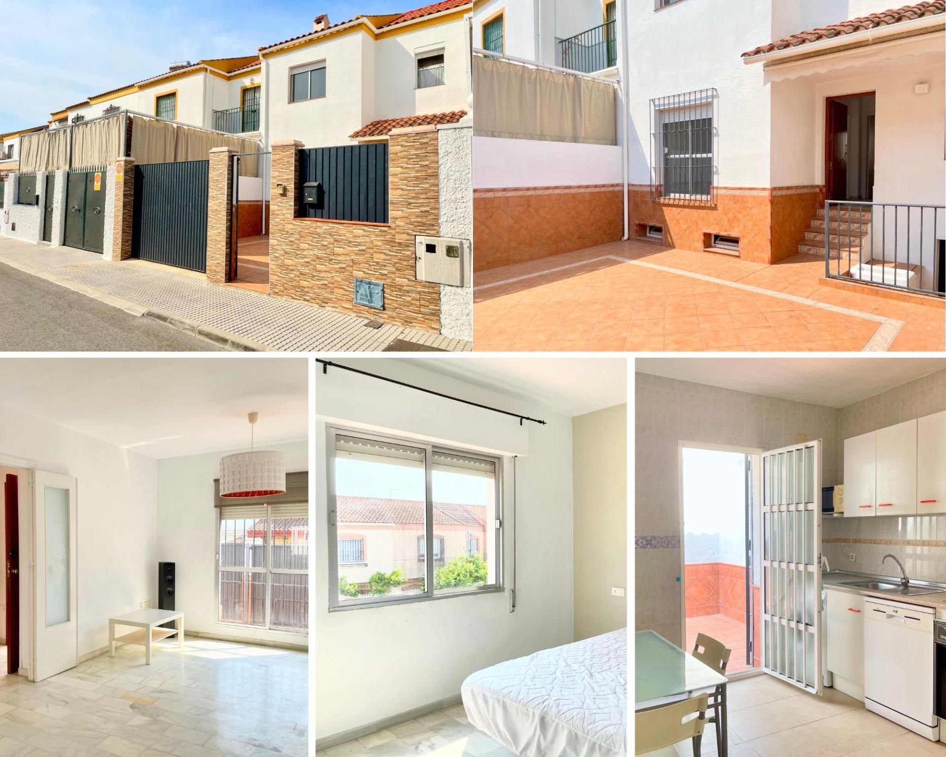 Exterior view of Single-family semi-detached for sale in Bormujos  with Air Conditioner, Heating and Alarm
