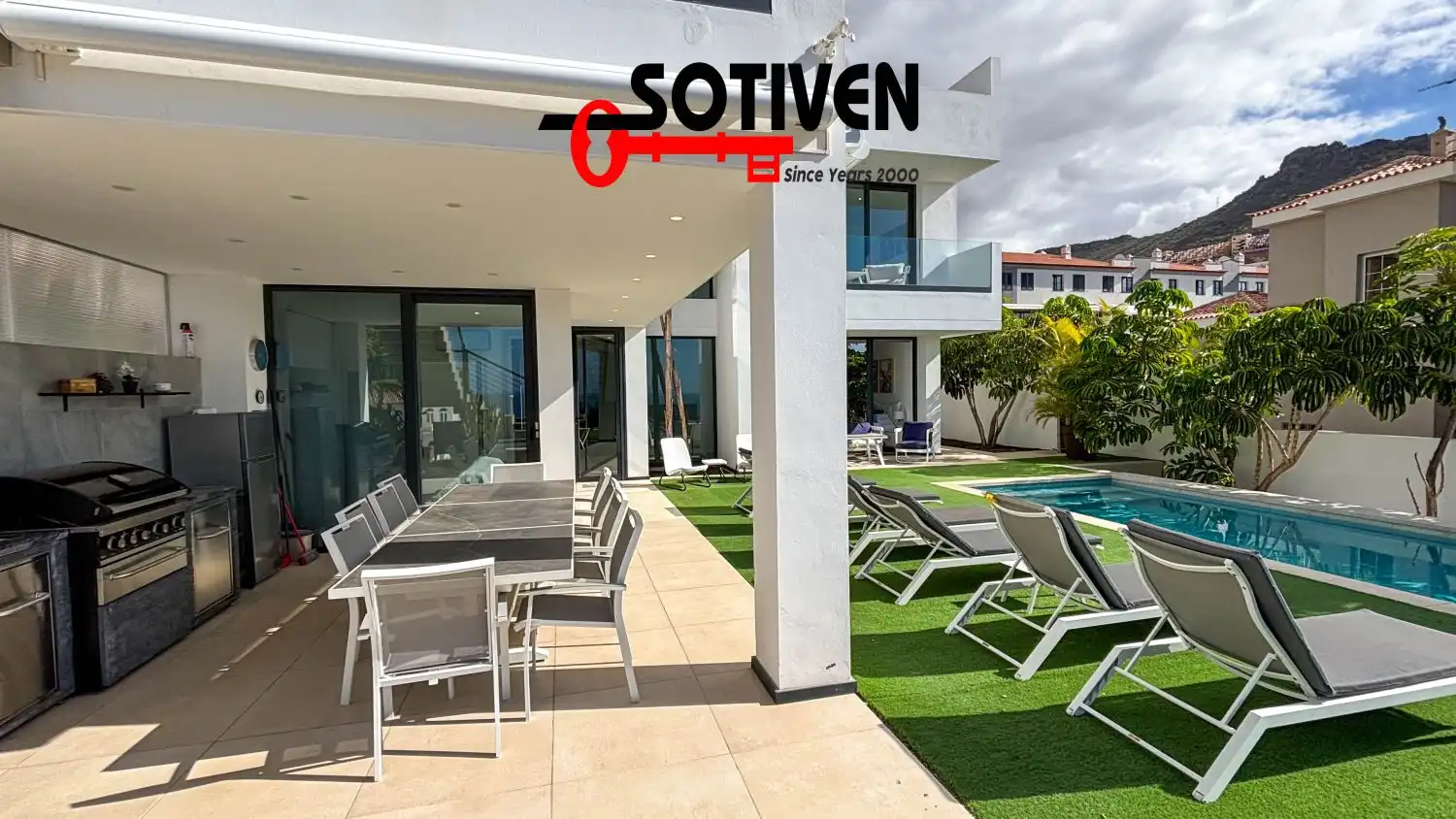 Terraza de Casa o chalet en venta en Adeje con Jardín privado, Terraza y Piscina