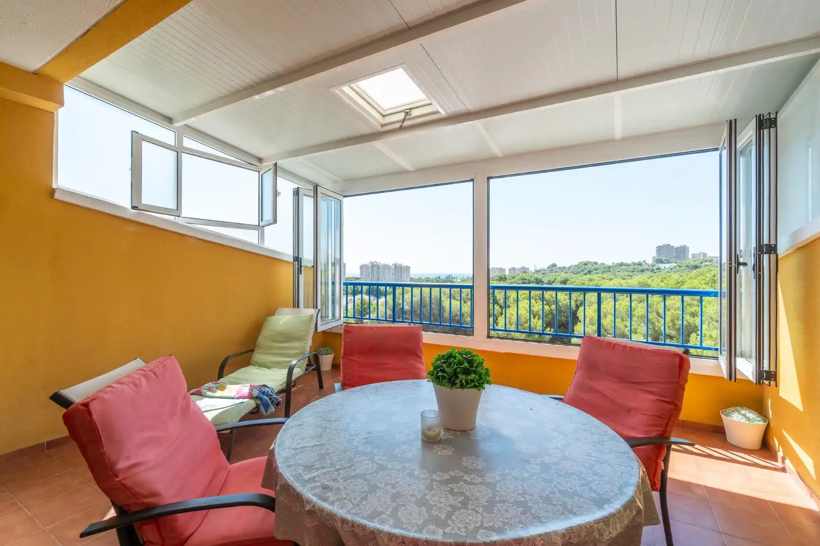 Terrace of Apartments for sale in Orihuela  with Air Conditioner, Swimming Pool and Furnished