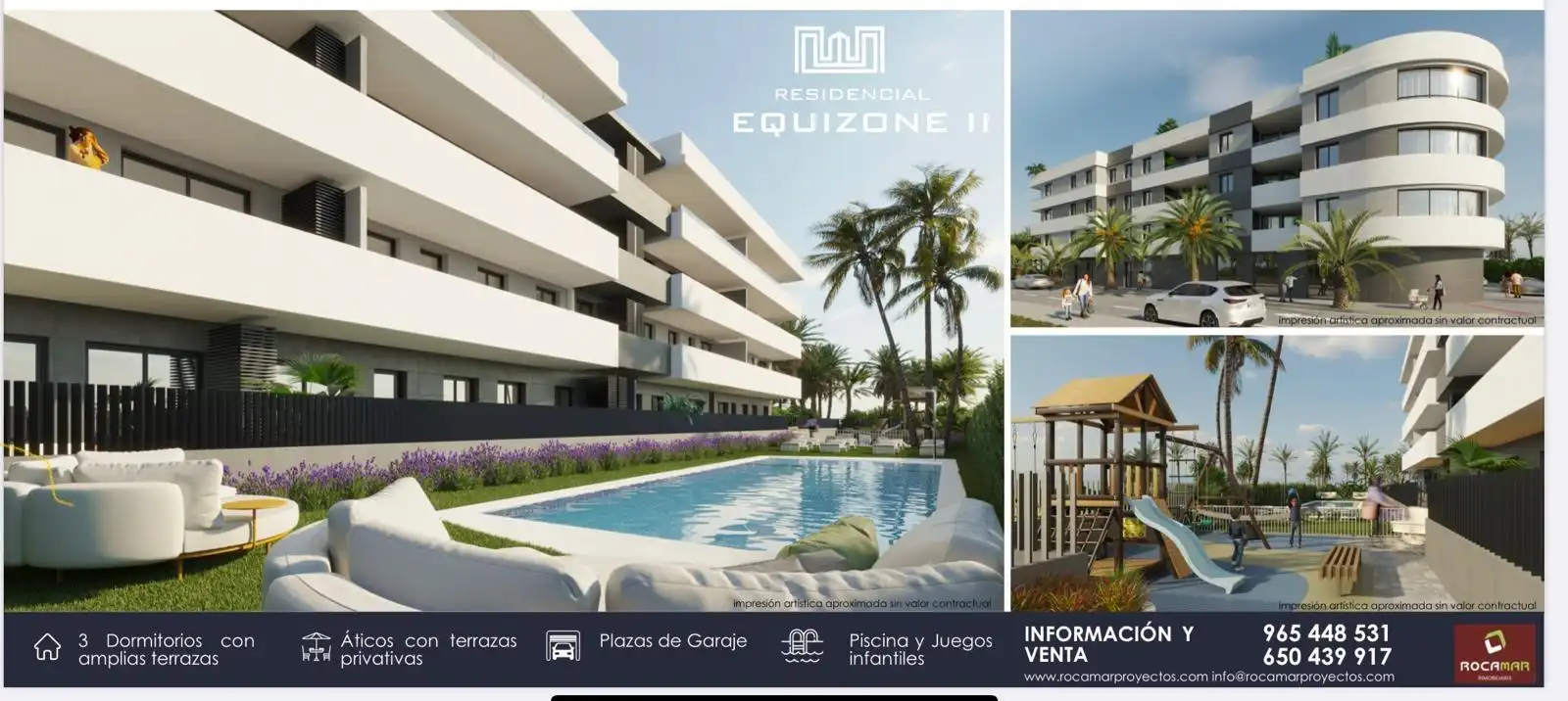 Vista exterior de Ático en venta en Elche / Elx con Jardín privado, Terraza y Piscina