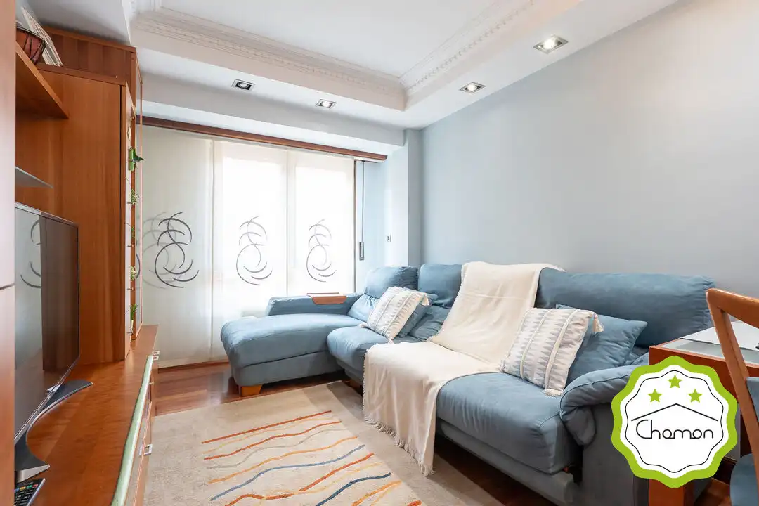 Living room of Flat for sale in Portugalete  with Heating, Terrace and Storage room