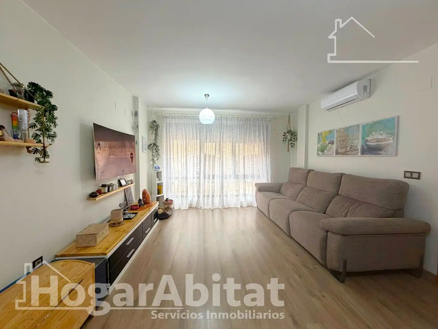 Living room of Flat for sale in Sagunto / Sagunt  with Air Conditioner and Balcony