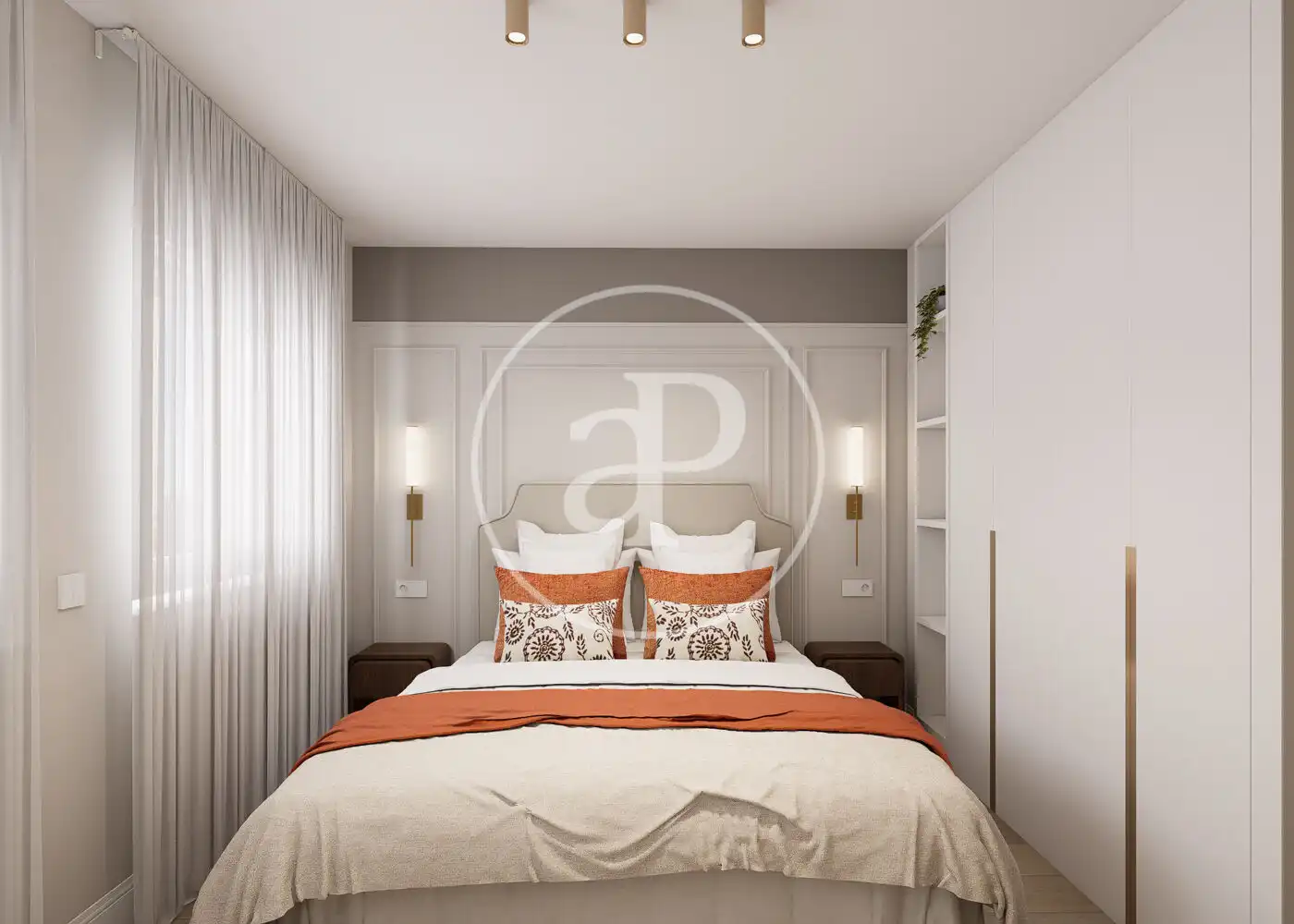 Bedroom of Flat for sale in Madrid  with Air Conditioner, Heating and Terrace