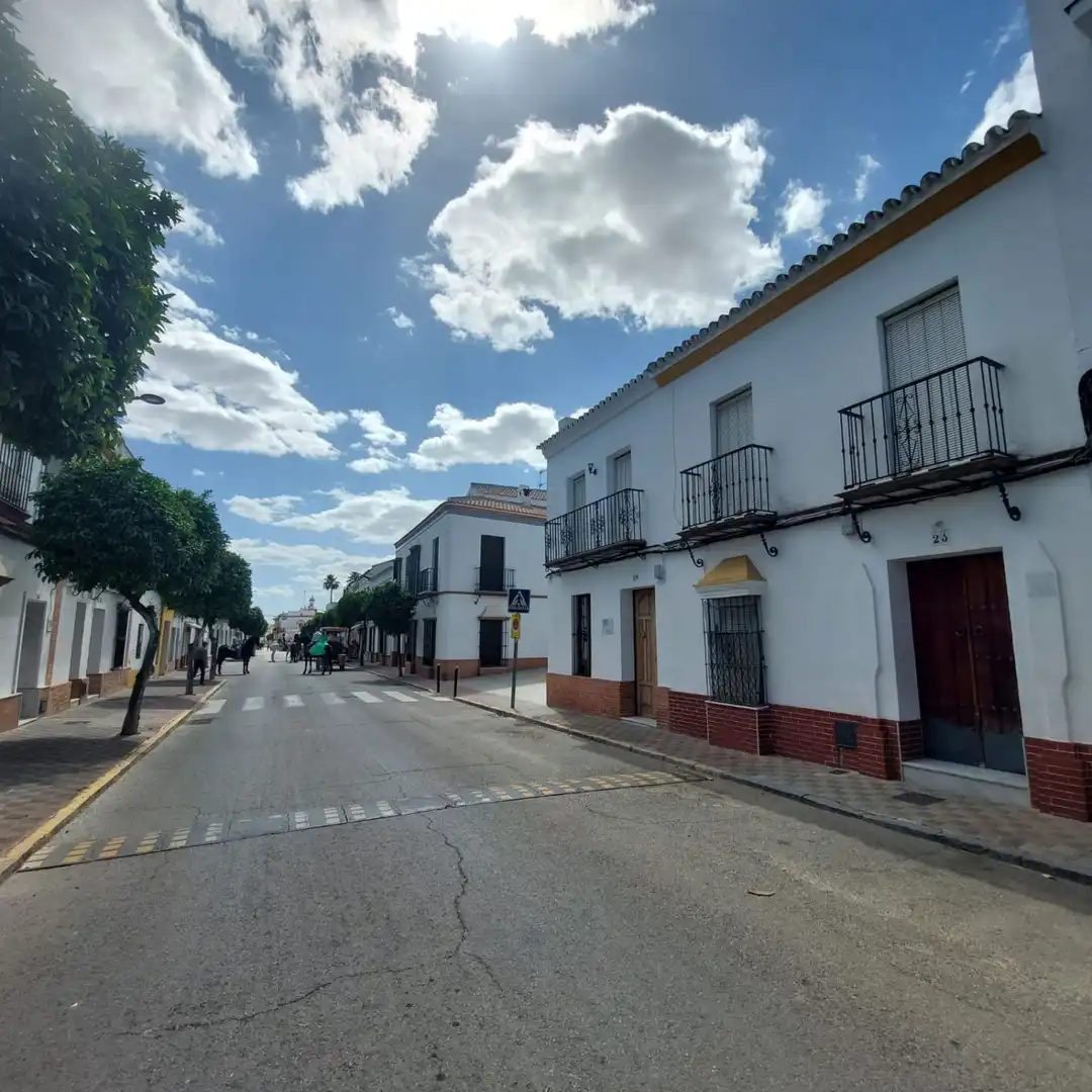 Exterior view of Houses for sale in Aznalcázar  with Air Conditioner and Storage room