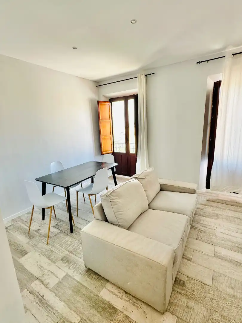 Living room of Flat for rent in Granada  with Parquet flooring, Furnished and Washing machine