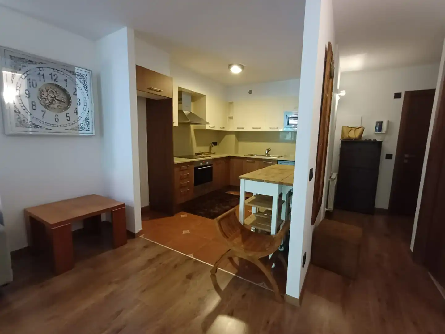 Cuina de Pis de lloguer en La Massana amb Parquet, Terrassa i Moblat