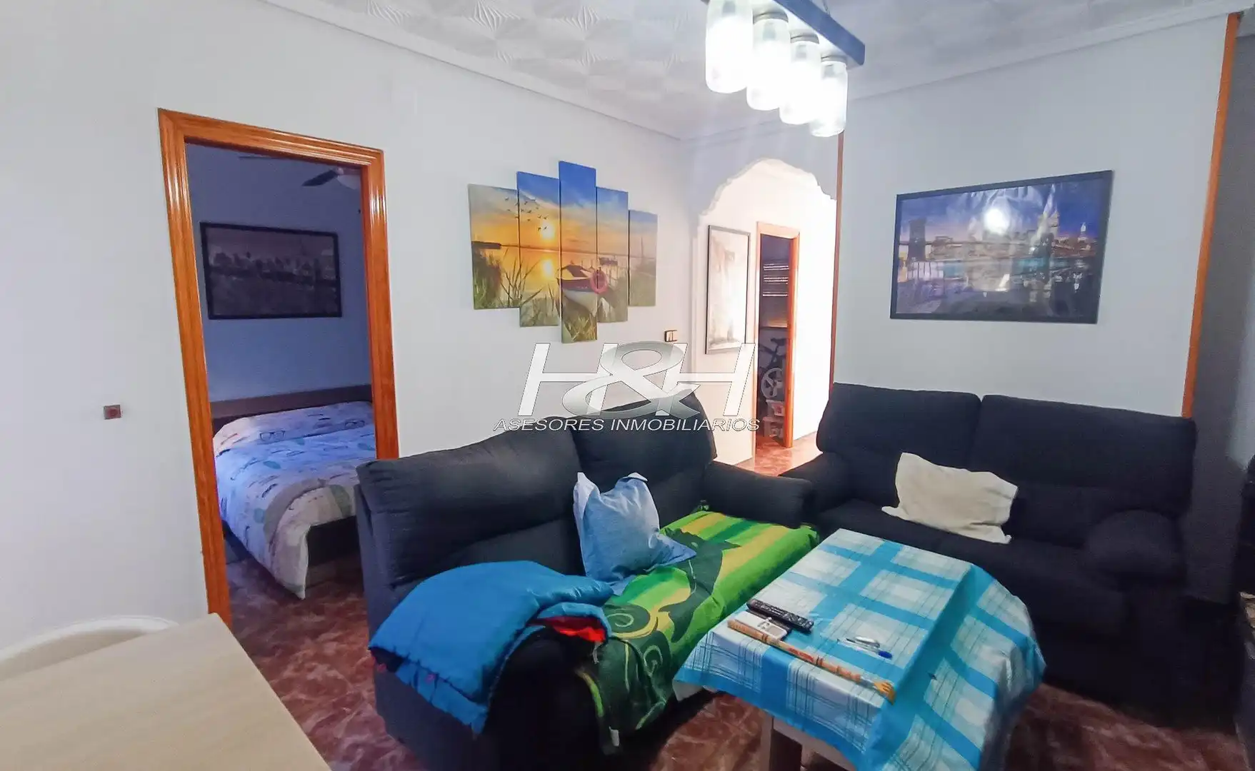 Sala de estar de Planta baja en venta en Paterna con Terraza
