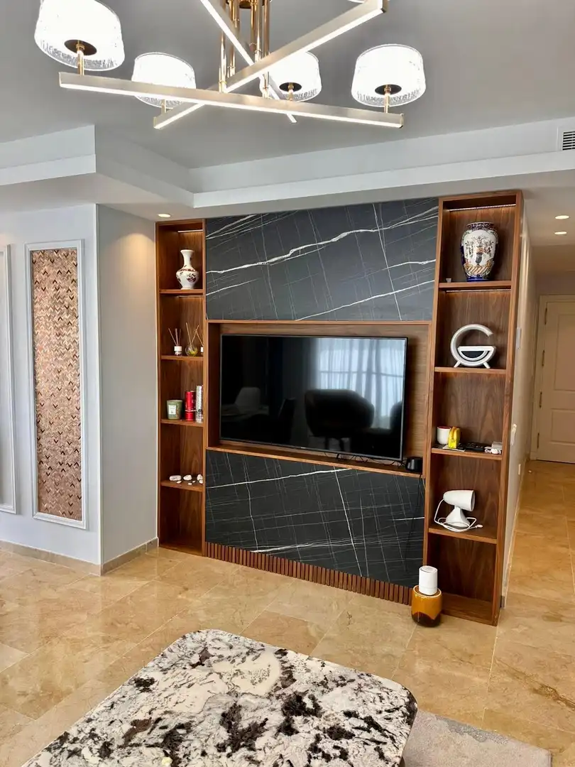Sala de estar de Apartamento de alquiler en Marbella con Terraza, Piscina y Amueblado
