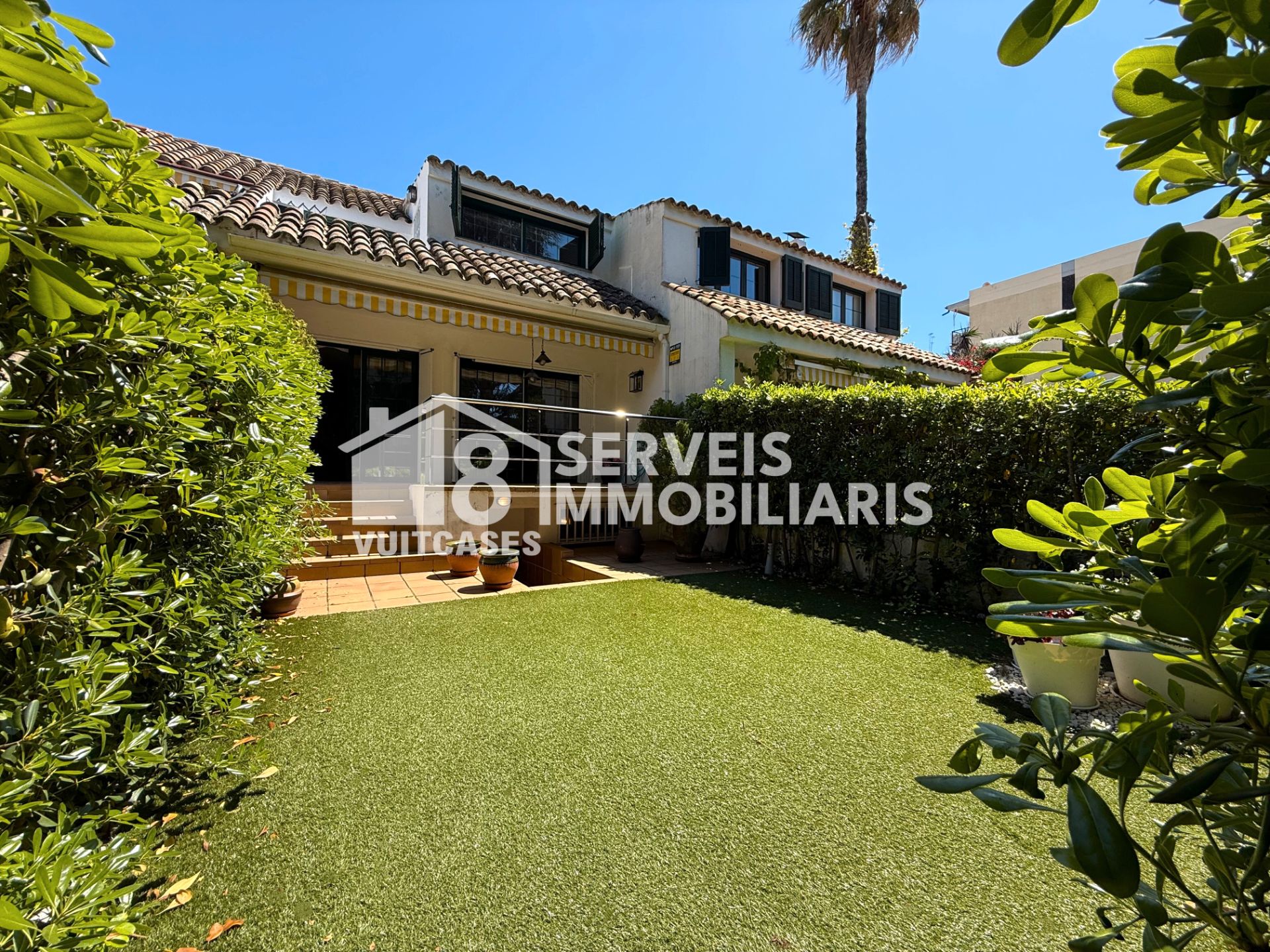 Garden of Single-family semi-detached for sale in Sant Andreu de Llavaneres  with Air Conditioner, Heating and Private garden