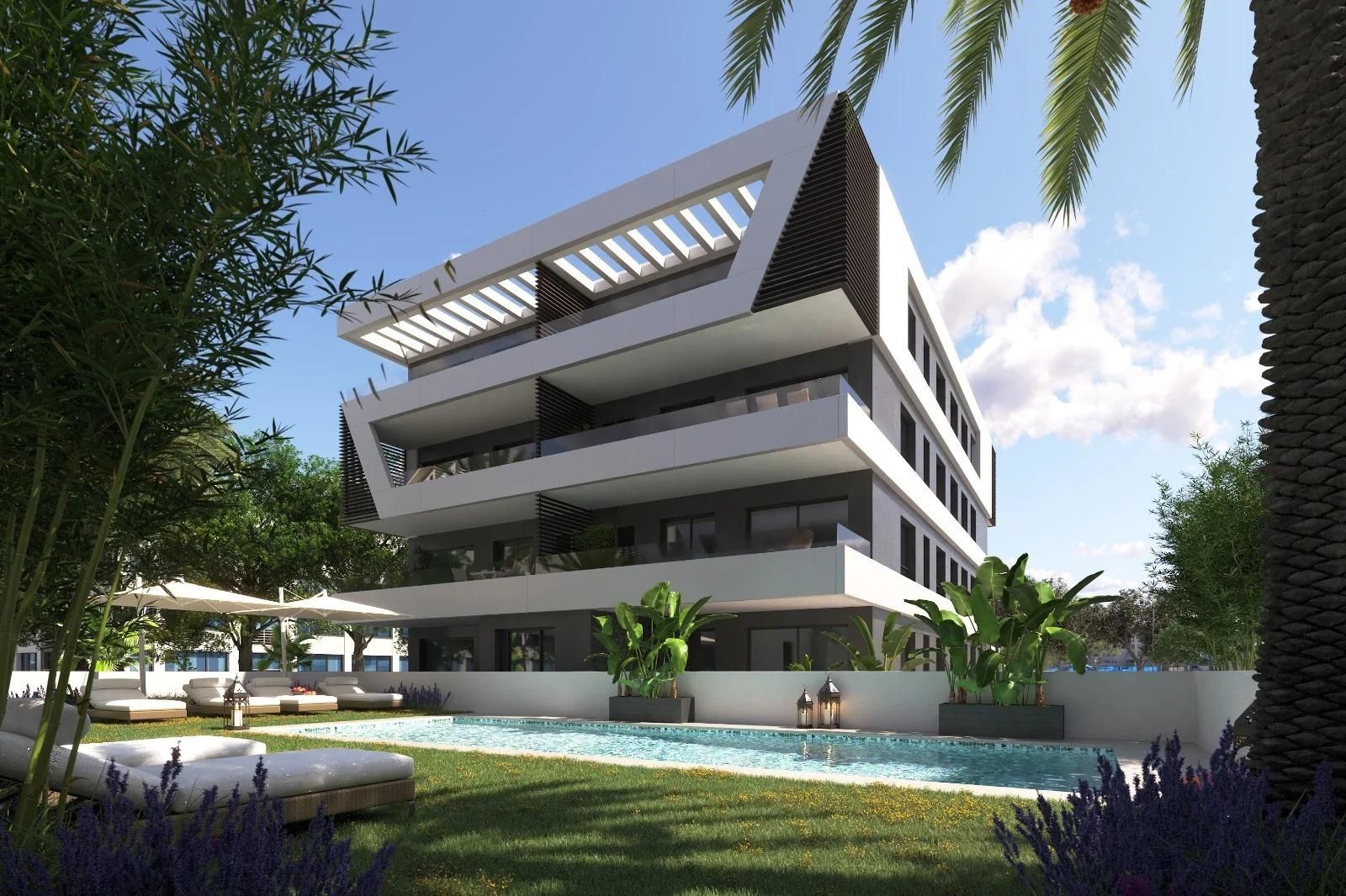 Exterior view of Planta baja for sale in Sant Joan d'Alacant  with Air Conditioner, Heating and Private garden