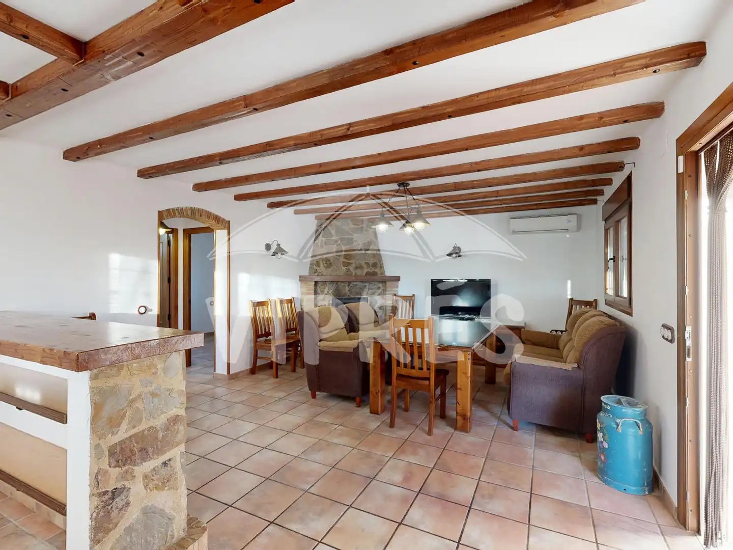 Sala de estar de Finca rústica en venta en Casar de Cáceres con Calefacción y Trastero