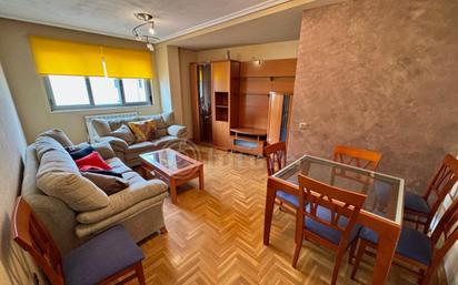 Living room of Flat to rent in Villamayor  with Heating, Parquet flooring and Furnished