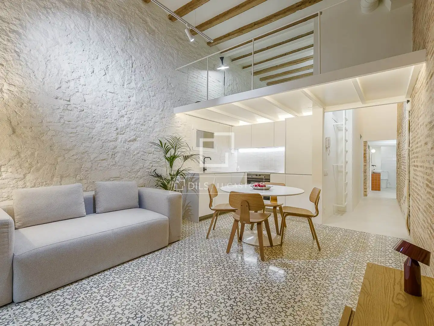 Sala de estar de Piso en venta en Barcelona con Aire acondicionado, Calefacción y Terraza