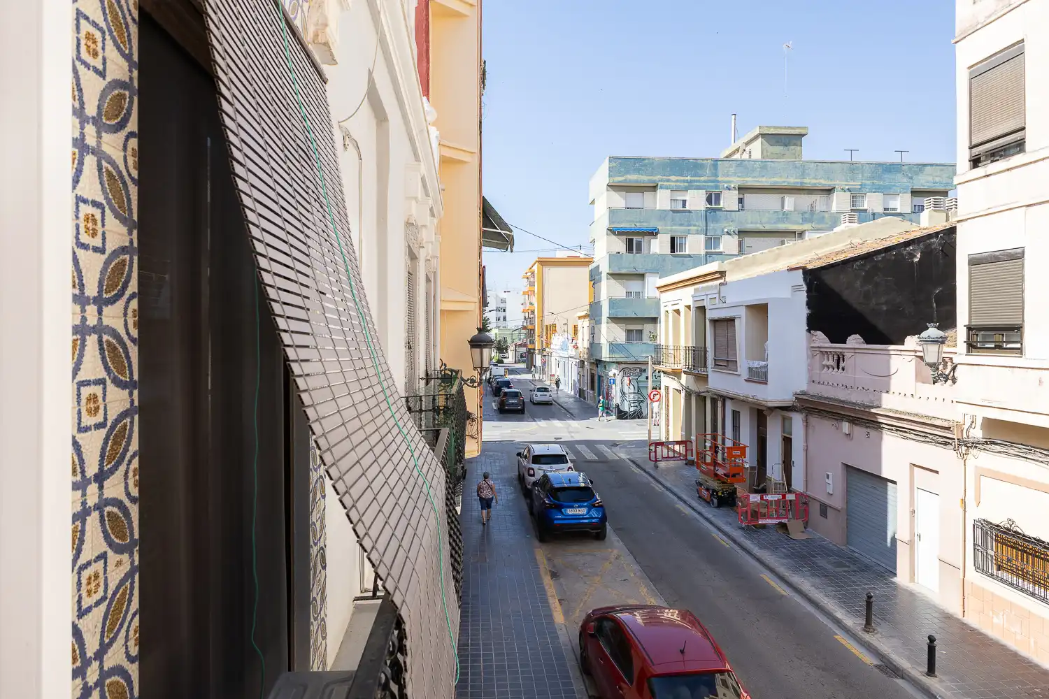 Außenansicht von Wohnung zur Miete in Valencia mit Klimaanlage, Heizung und Parkett