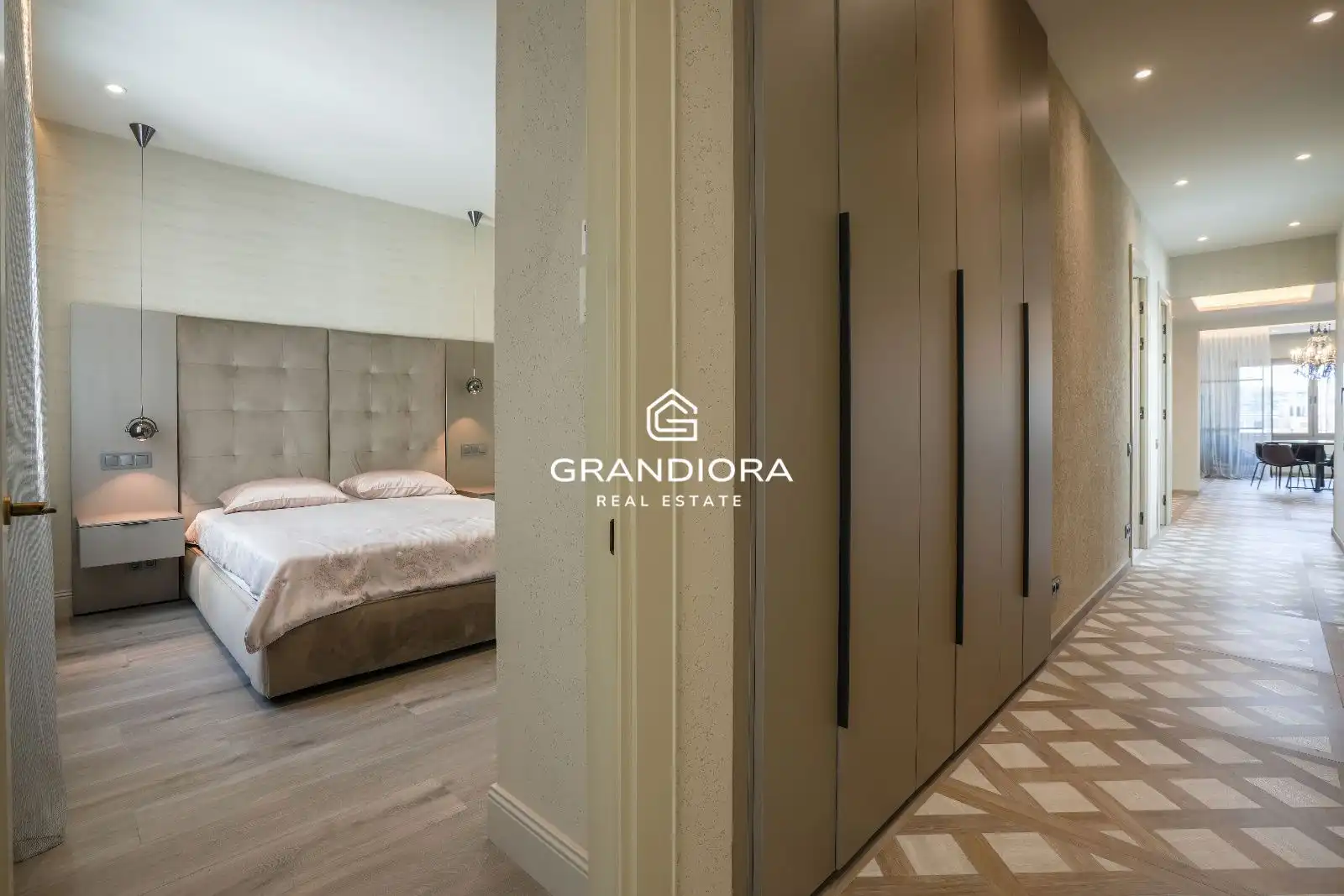 Dormitori de Apartament de lloguer en Badalona amb Aire condicionat, Calefacció i Moblat