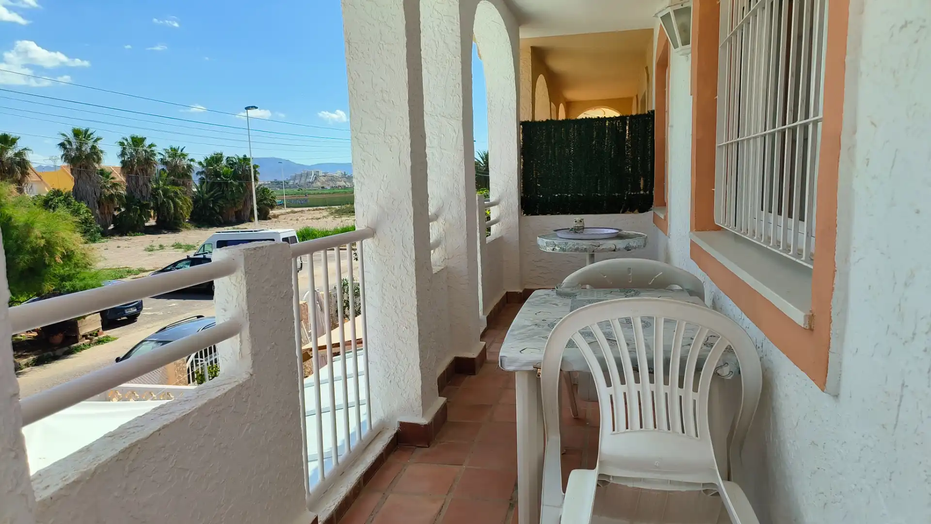 Balcony of Flat for rent in Mazarrón  with Furnished and Pets allowed