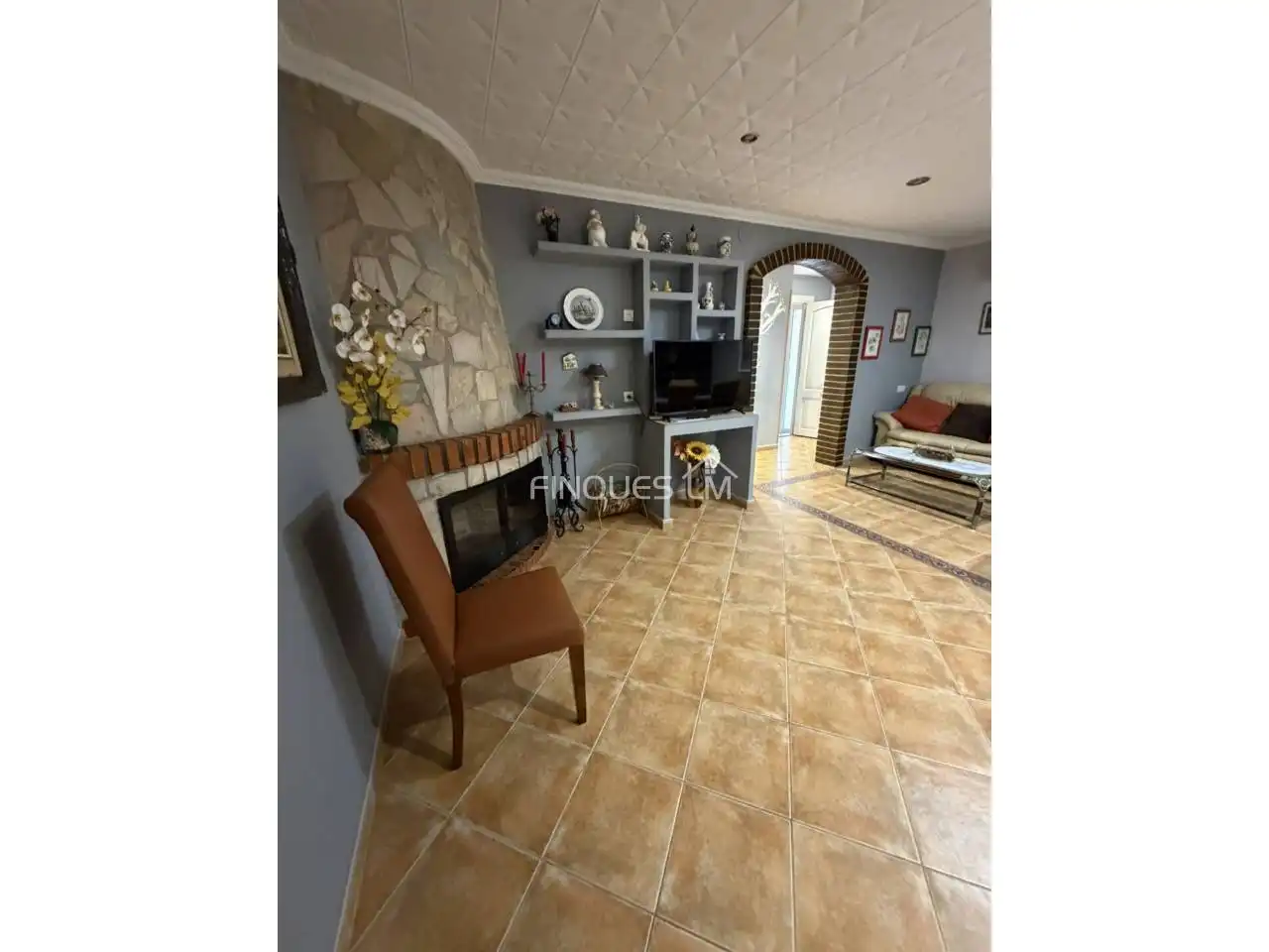Sala de estar de Casa o chalet en venta en Vidreres con Aire acondicionado, Jardín privado y Terraza