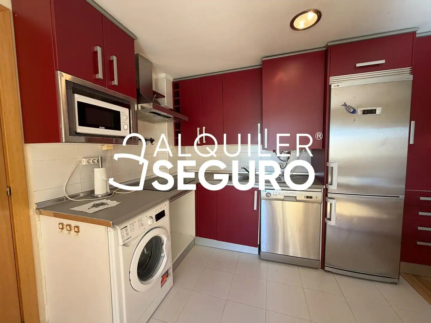 Cocina de Piso de alquiler en Madrid con Aire acondicionado, Calefacción y Piscina