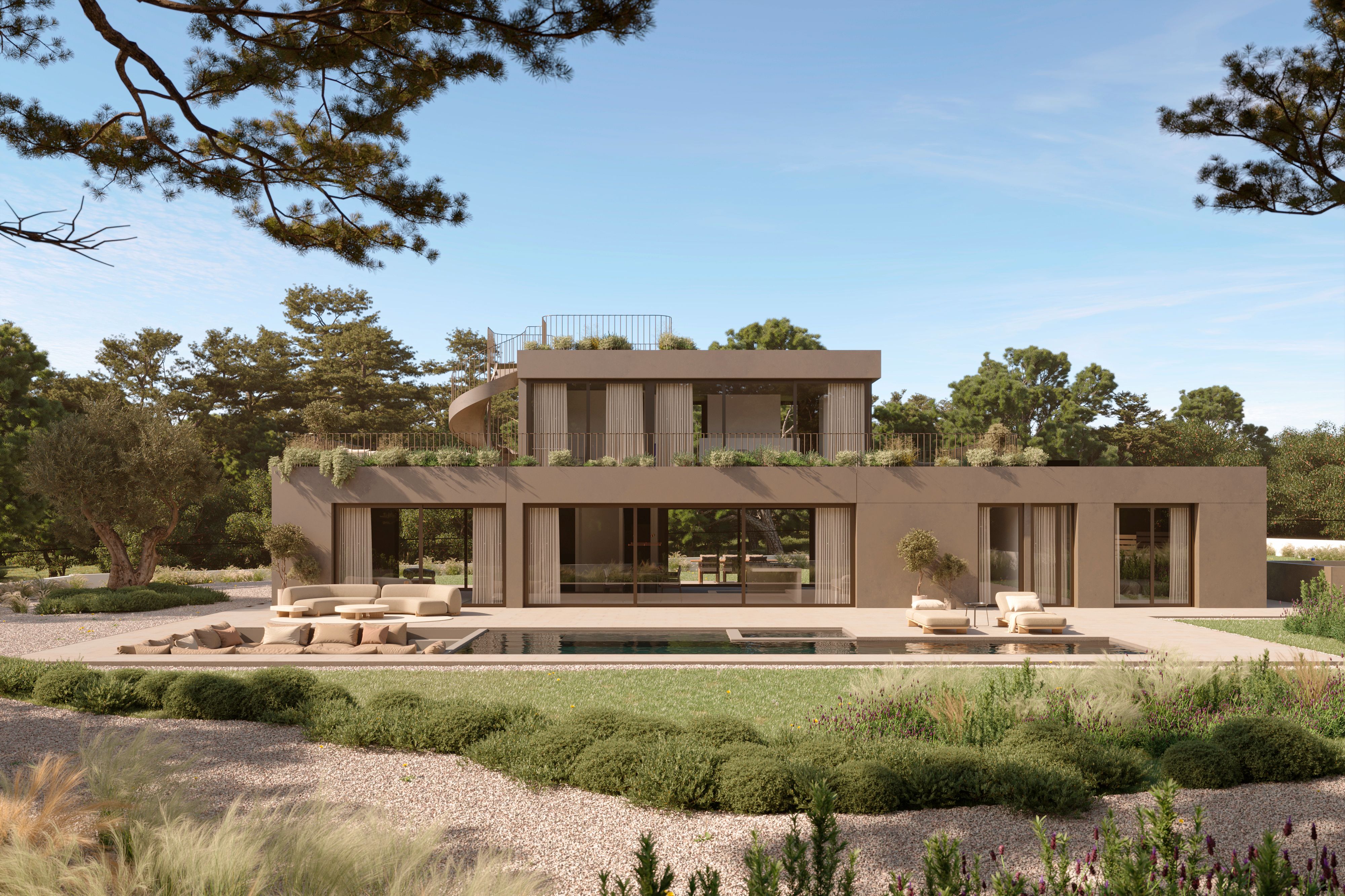Exterior view of House or chalet for sale in  Palma de Mallorca  with Air Conditioner and Swimming Pool