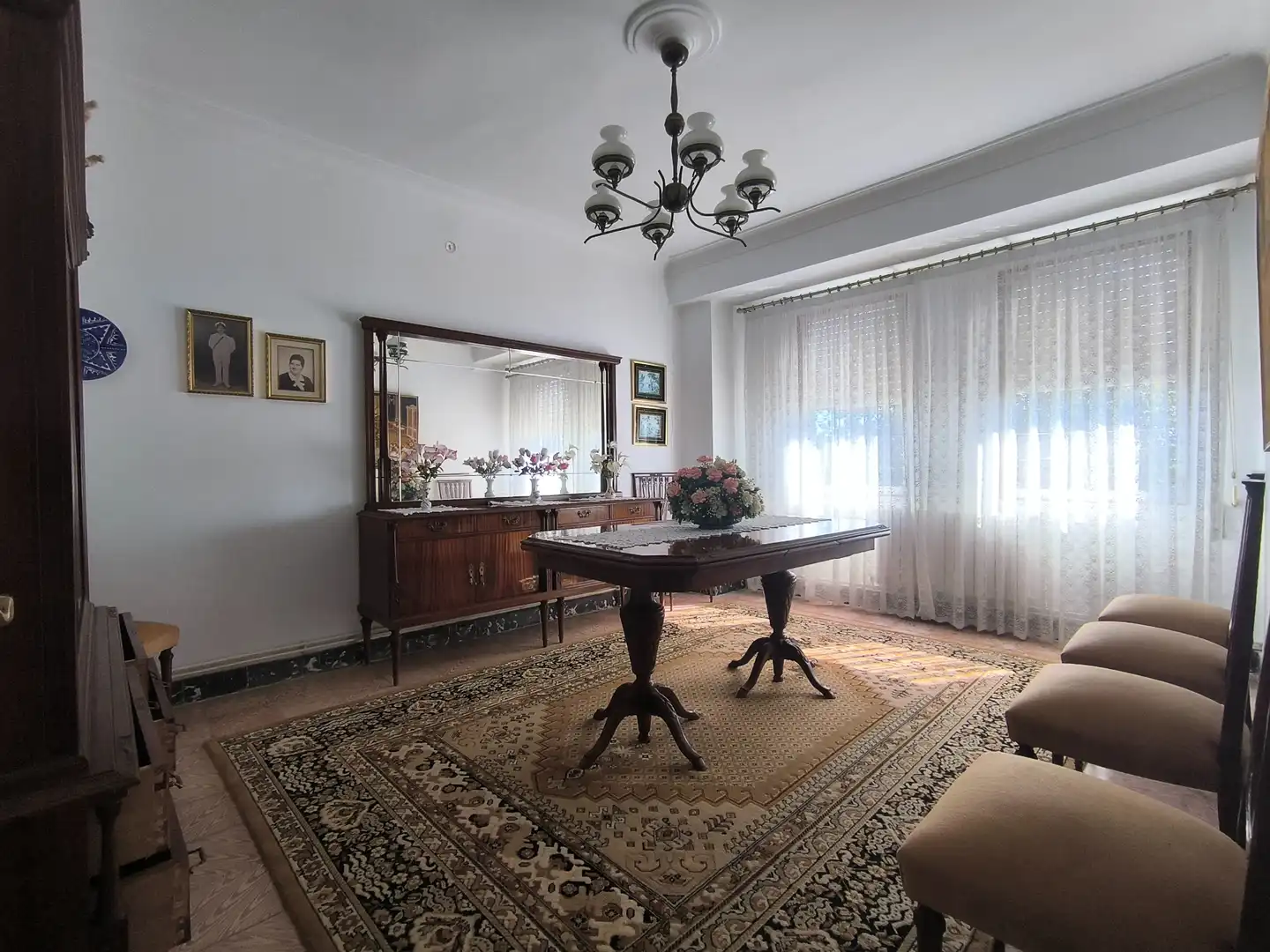 Dining room of Houses for sale in Ferrol  with Heating, Private garden and Furnished