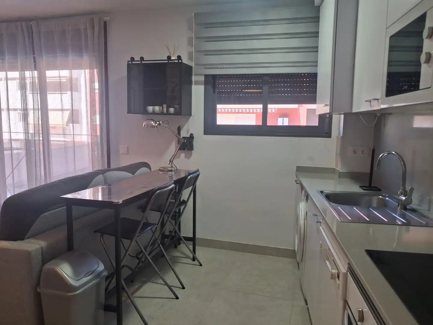 Küche von Wohnung zur Miete in Benicarló mit Klimaanlage, Terrasse und Möbliert