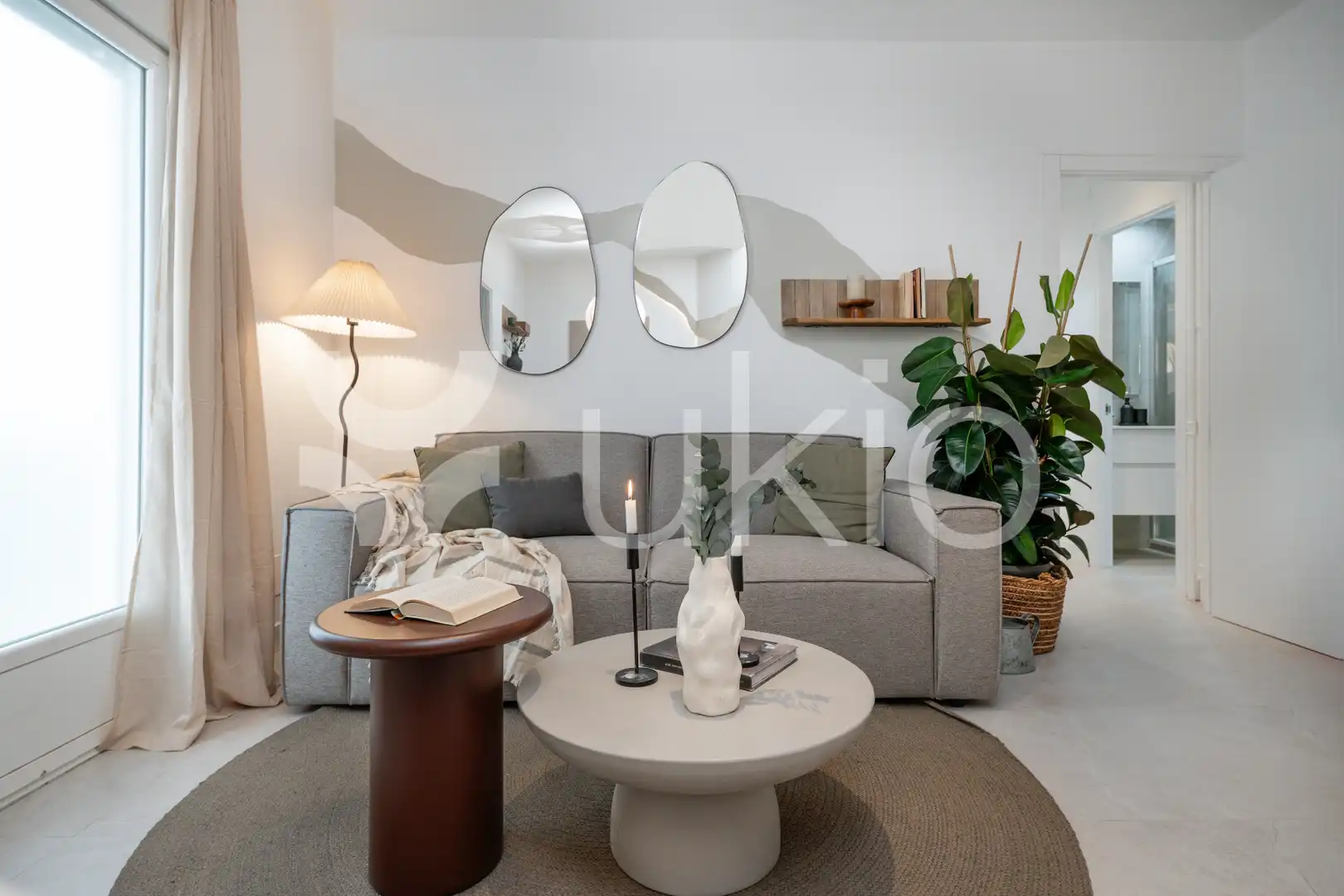 Sala de estar de Apartamento de alquiler en Madrid con Aire acondicionado, Calefacción y Amueblado